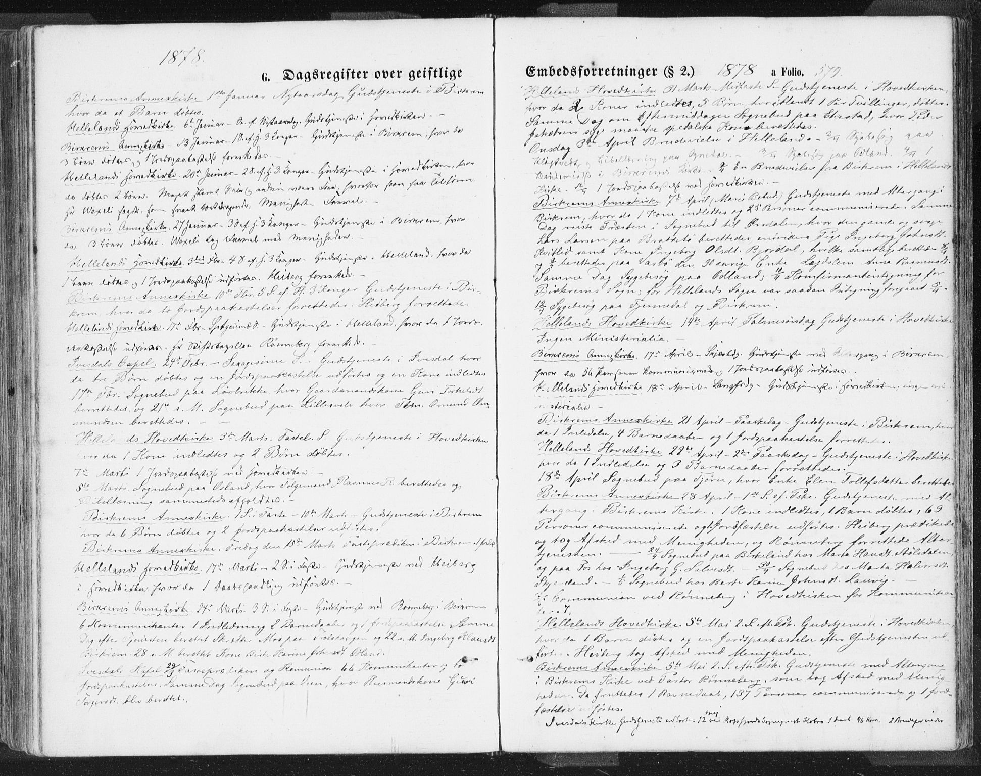 Helleland sokneprestkontor, SAST/A-101810: Ministerialbok nr. A 7.2, 1863-1886, s. 579
