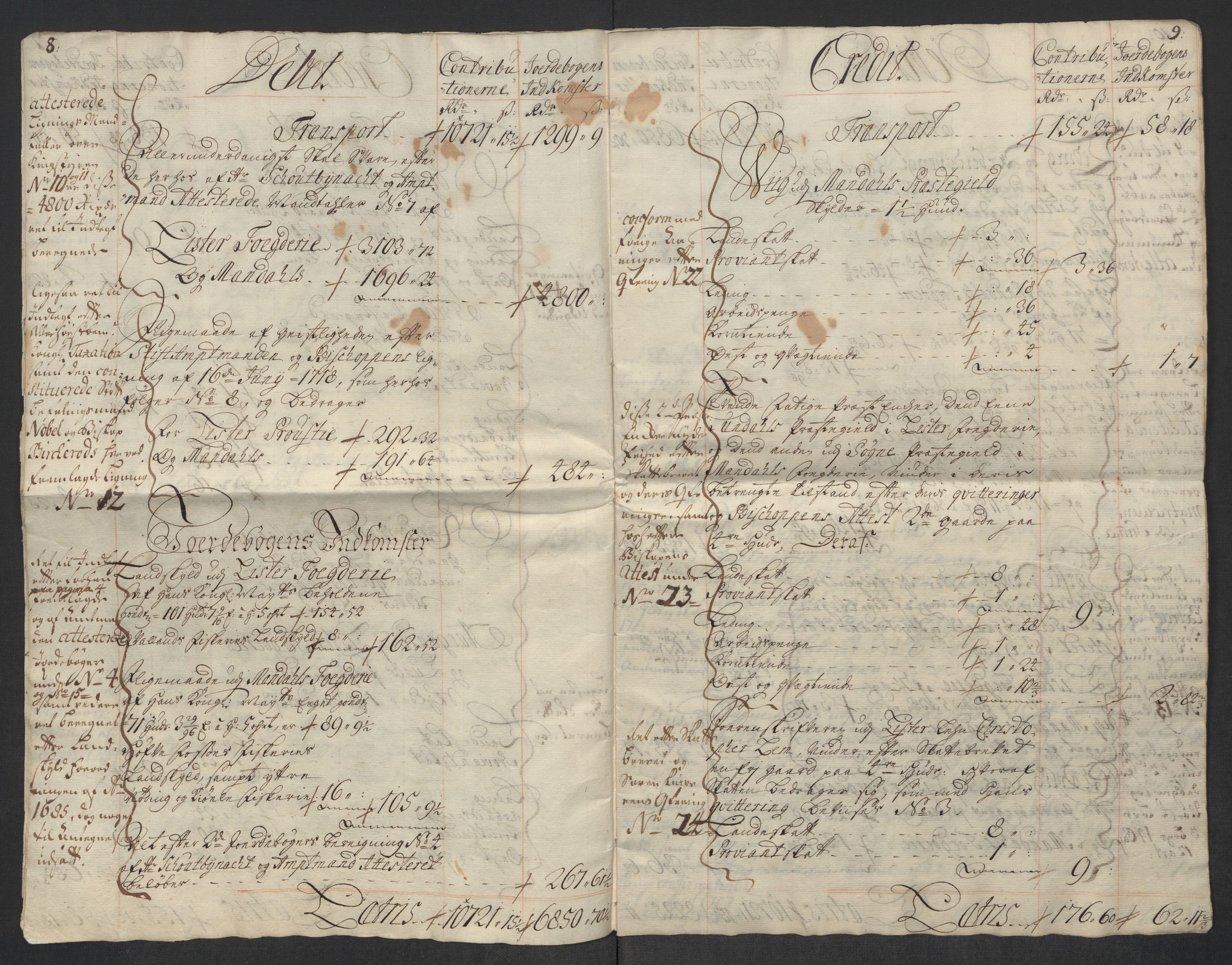 Rentekammeret inntil 1814, Reviderte regnskaper, Fogderegnskap, AV/RA-EA-4092/R43/L2563: Fogderegnskap Lista og Mandal, 1718, s. 7