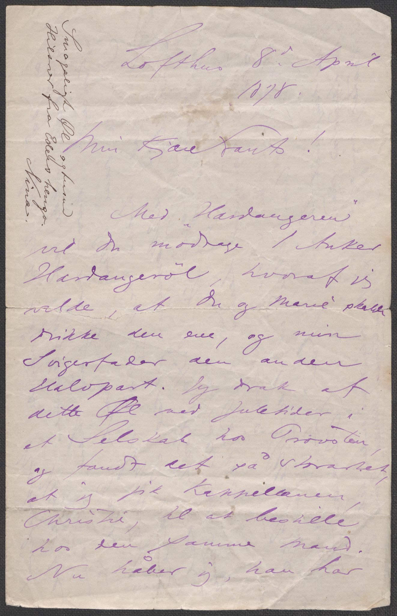 Beyer, Frants, RA/PA-0132/F/L0001: Brev fra Edvard Grieg til Frantz Beyer og "En del optegnelser som kan tjene til kommentar til brevene" av Marie Beyer, 1872-1907, s. 55