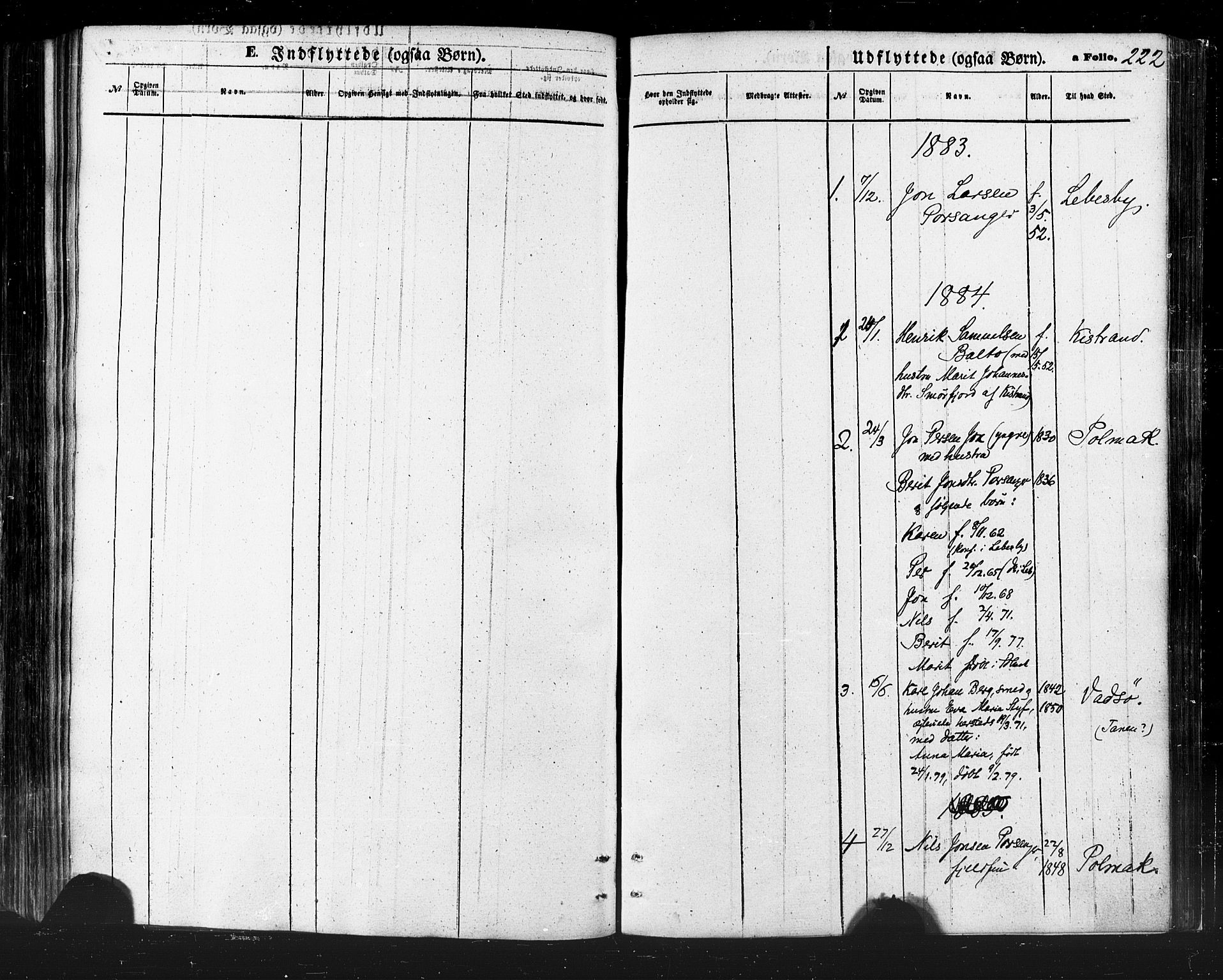 Karasjok sokneprestkontor, SATØ/S-1352/H/Ha/L0001kirke: Ministerialbok nr. 1, 1872-1884, s. 222