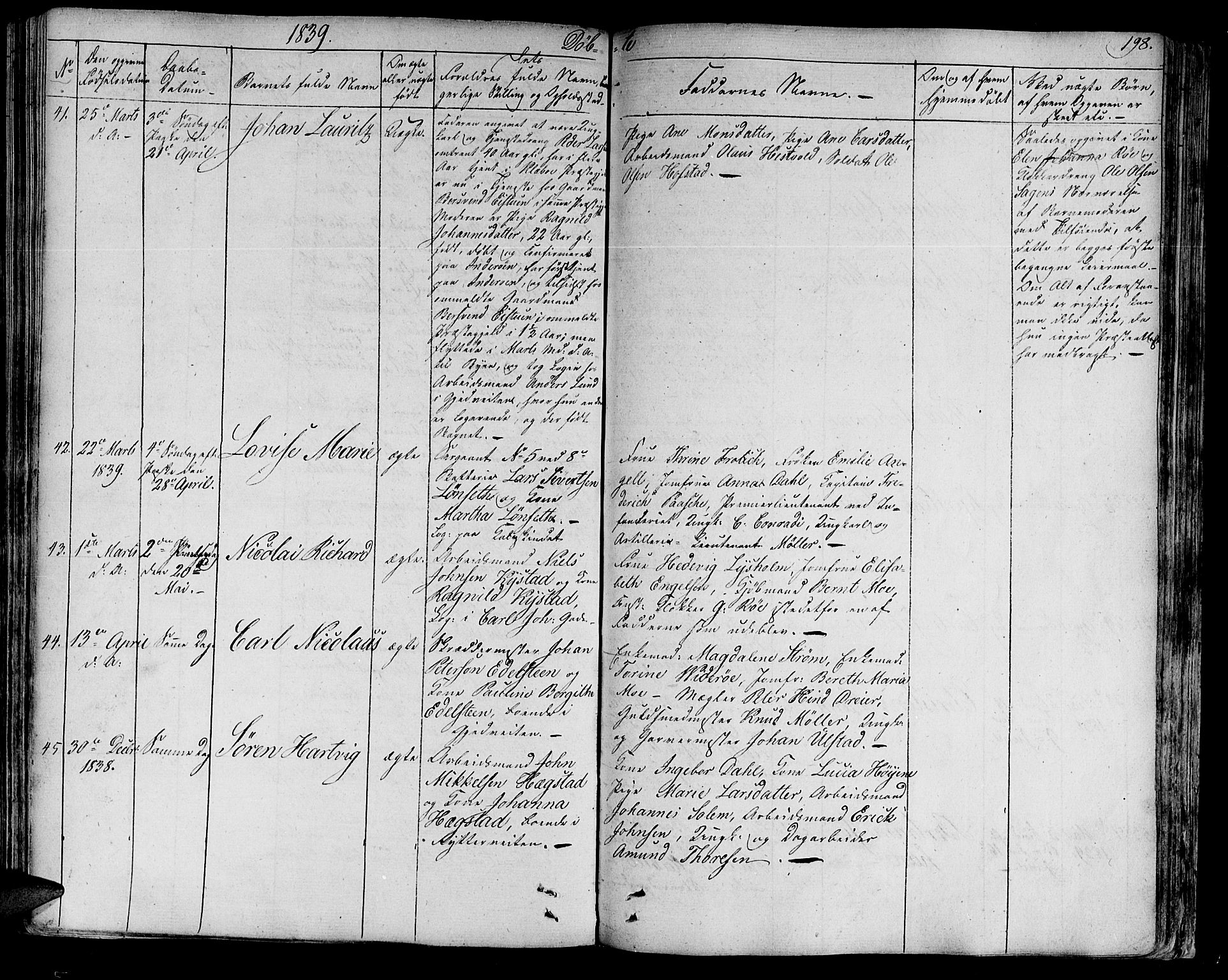Ministerialprotokoller, klokkerbøker og fødselsregistre - Sør-Trøndelag, SAT/A-1456/602/L0108: Ministerialbok nr. 602A06, 1821-1839, s. 198
