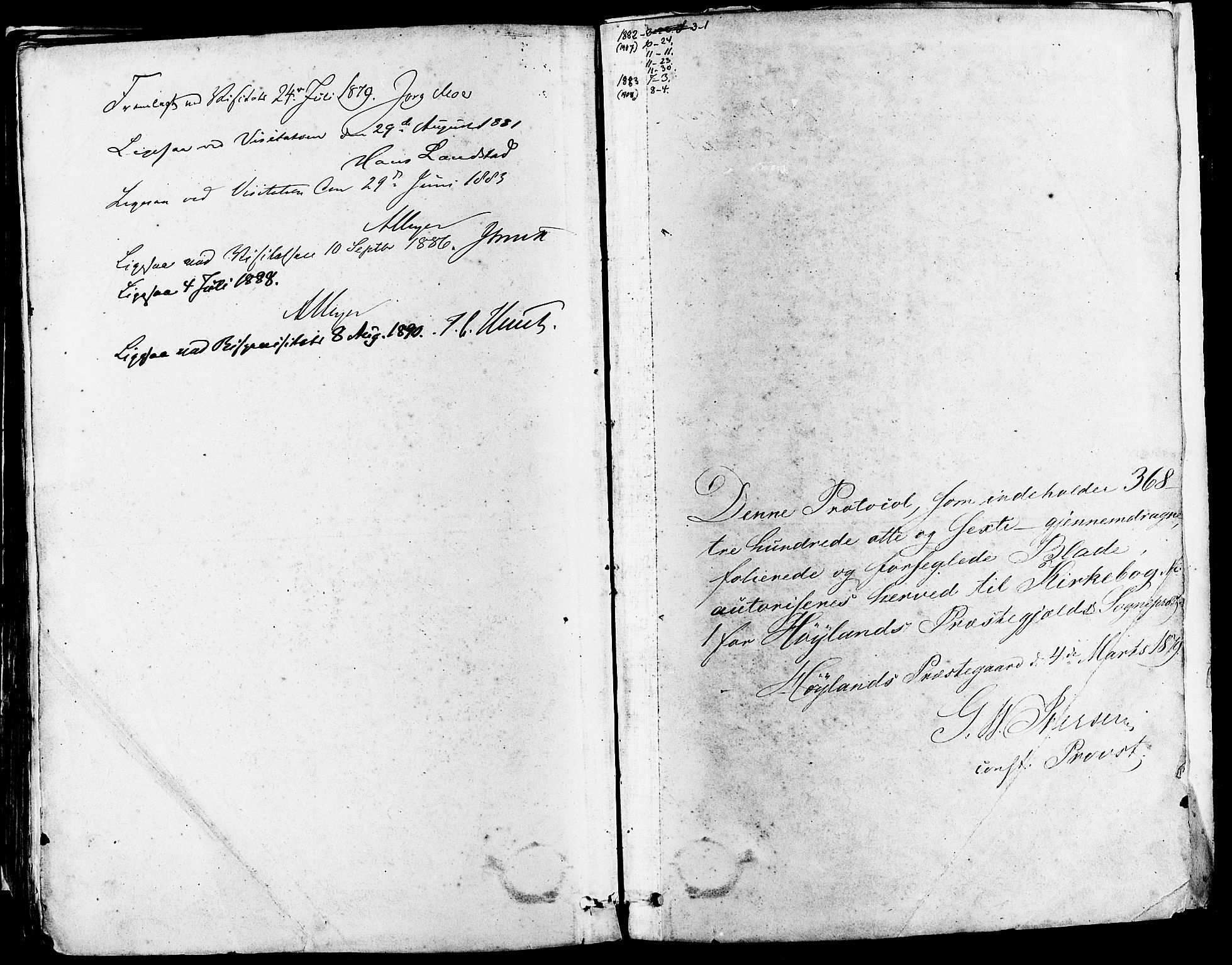Høyland sokneprestkontor, SAST/A-101799/001/30BA/L0011: Ministerialbok nr. A 10, 1878-1888