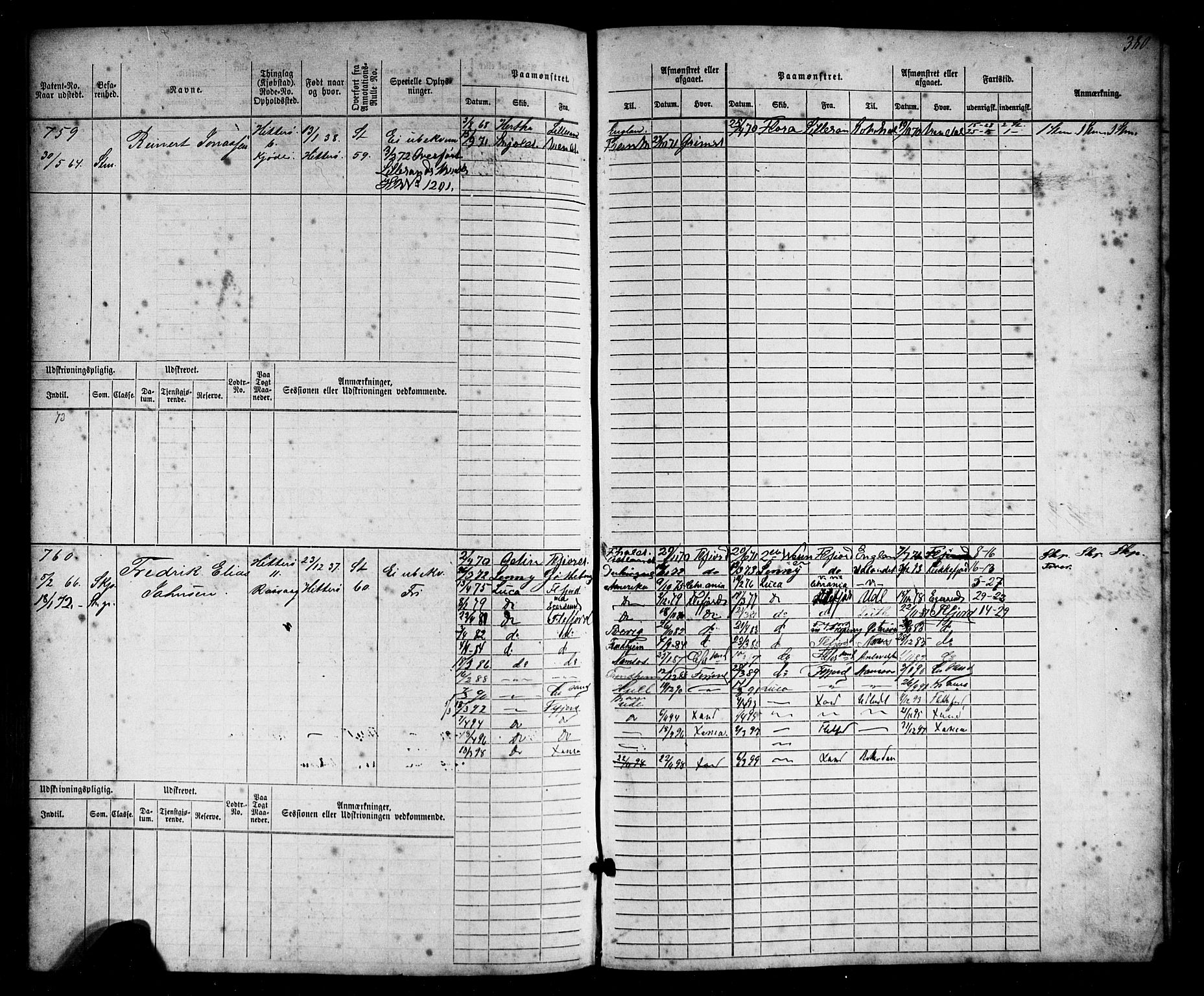 Flekkefjord mønstringskrets, AV/SAK-2031-0018/F/Fb/L0008: Hovedrulle nr 1-770, Æ-5, 1867-1900, s. 397