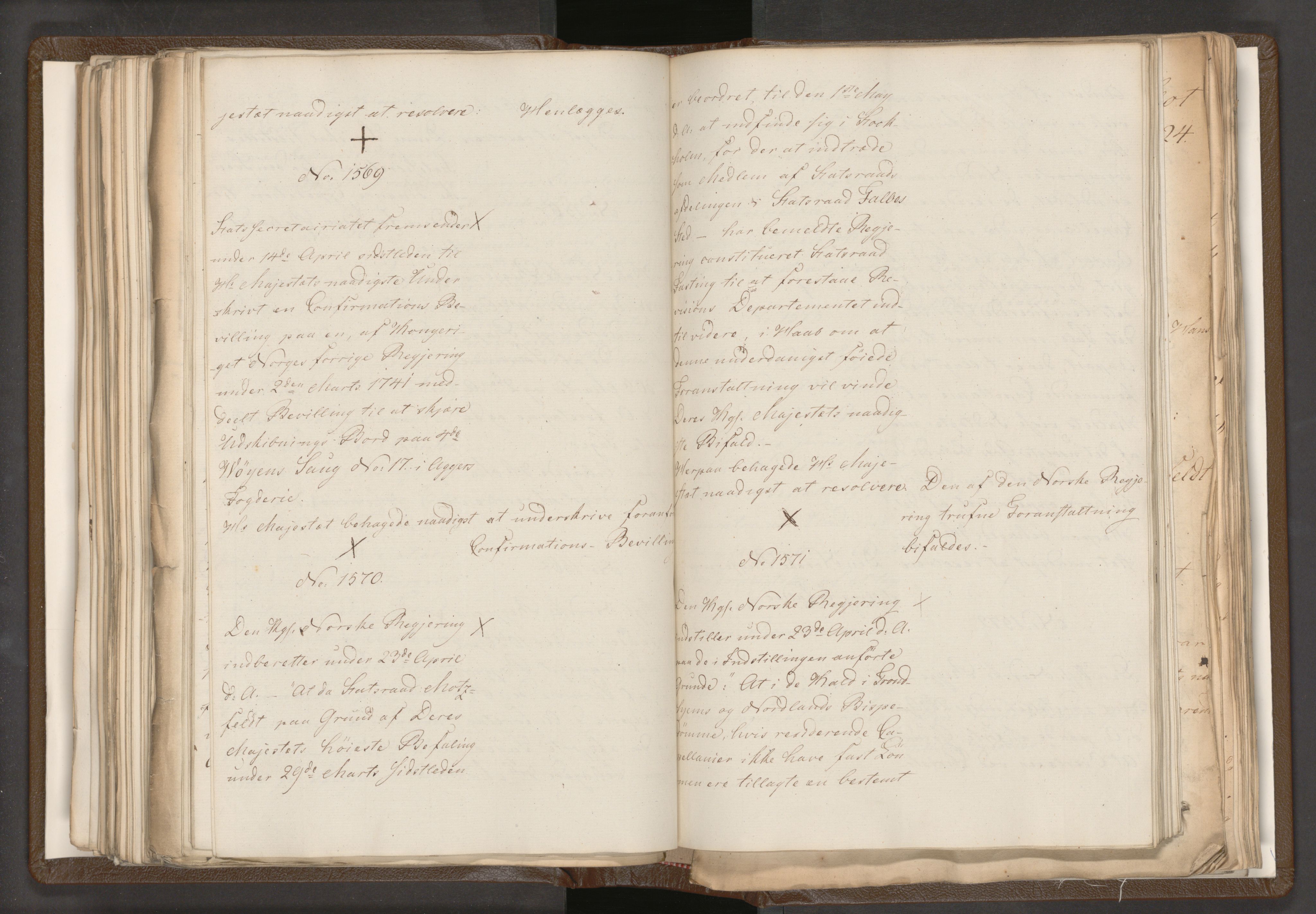 Statsrådssekretariatet, AV/RA-S-1001/A/Ab/L0018: Kgl. res. nr. 1112-1753, 1. halvår, 1824