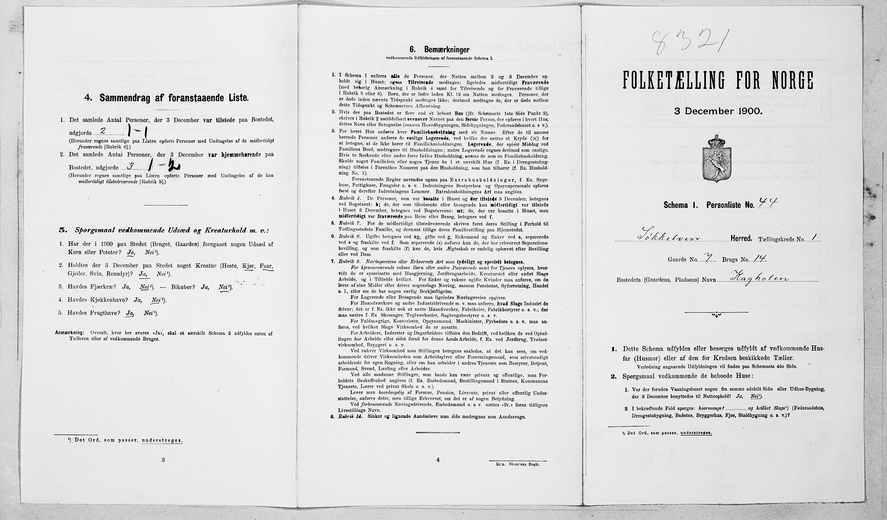 SAT, Folketelling 1900 for 1528 Sykkylven herred, 1900, s. 142