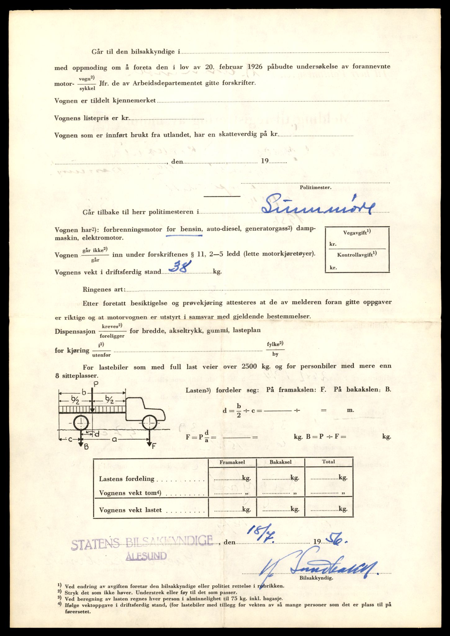 Møre og Romsdal vegkontor - Ålesund trafikkstasjon, SAT/A-4099/F/Fe/L0030: Registreringskort for kjøretøy T 11620 - T 11799, 1927-1998, s. 336