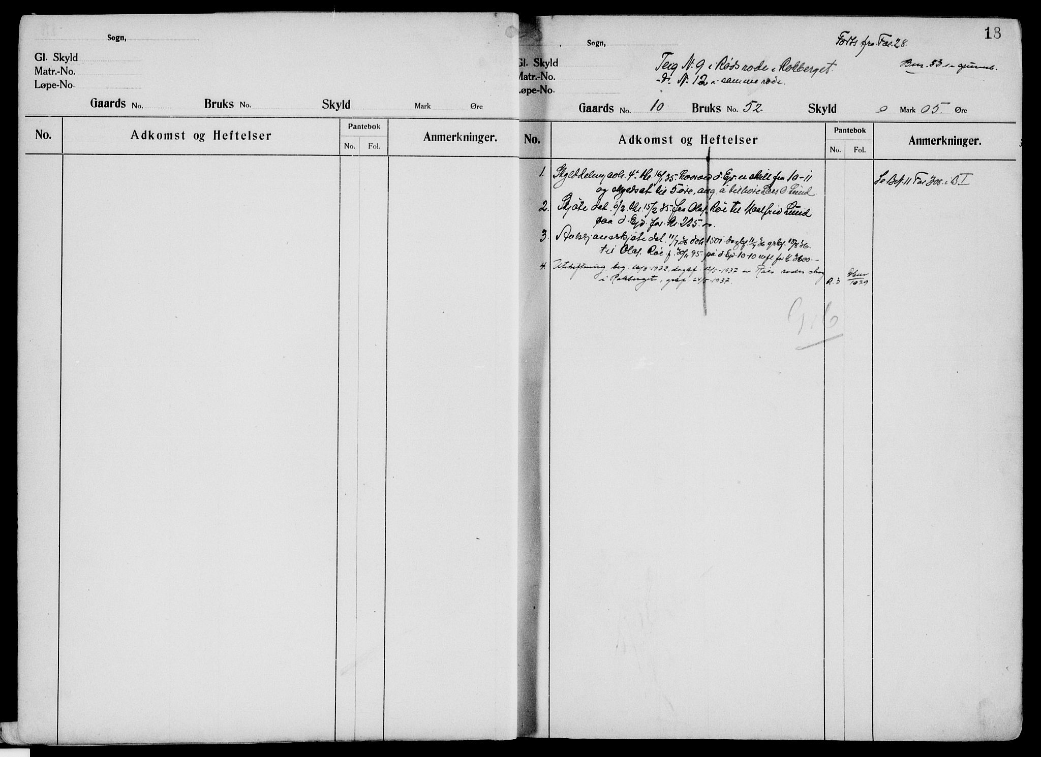 Nord-Østerdal tingrett, AV/SAH-TING-020/H/Ha/Hag/L0043: Panteregister nr. 7, 1919, s. 18