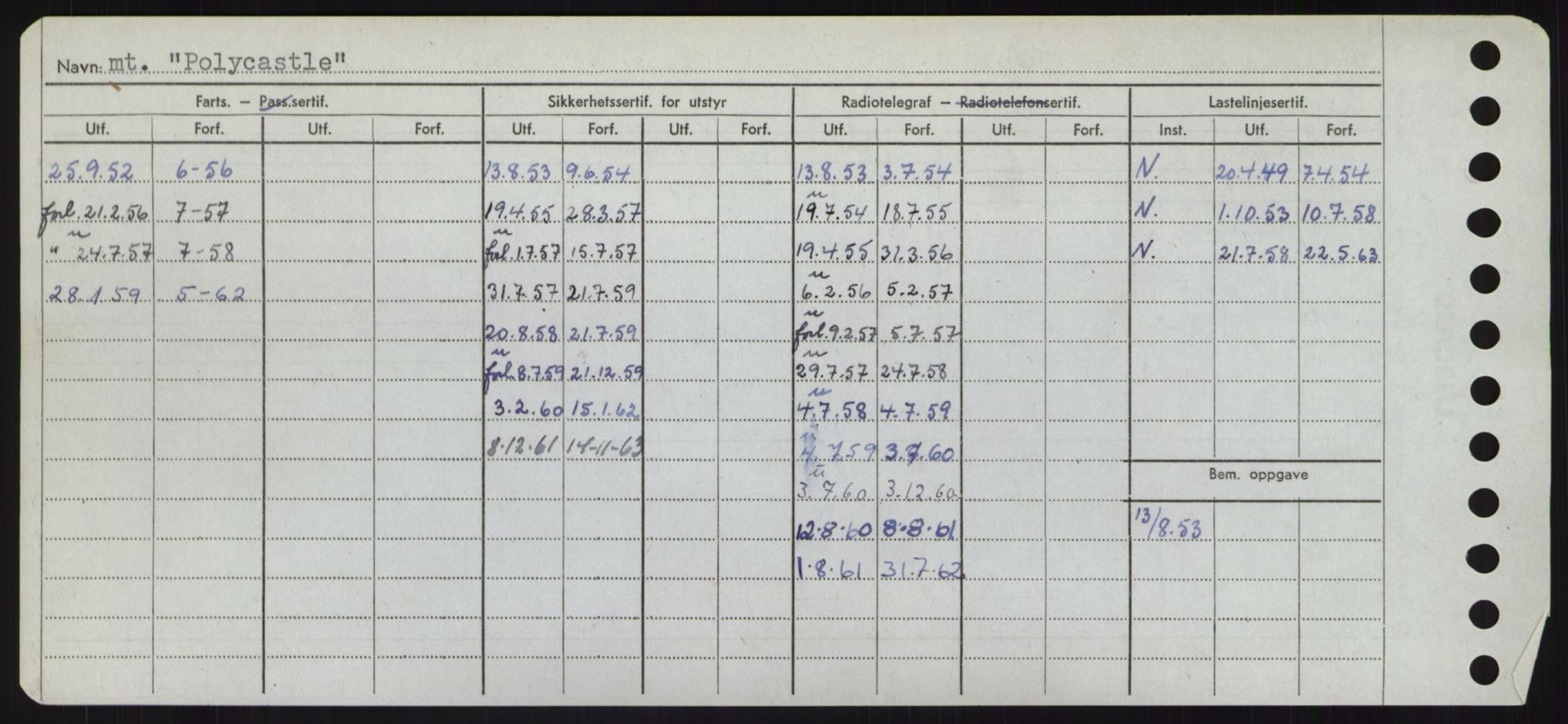 Sjøfartsdirektoratet med forløpere, Skipsmålingen, RA/S-1627/H/Hd/L0029: Fartøy, P, s. 446