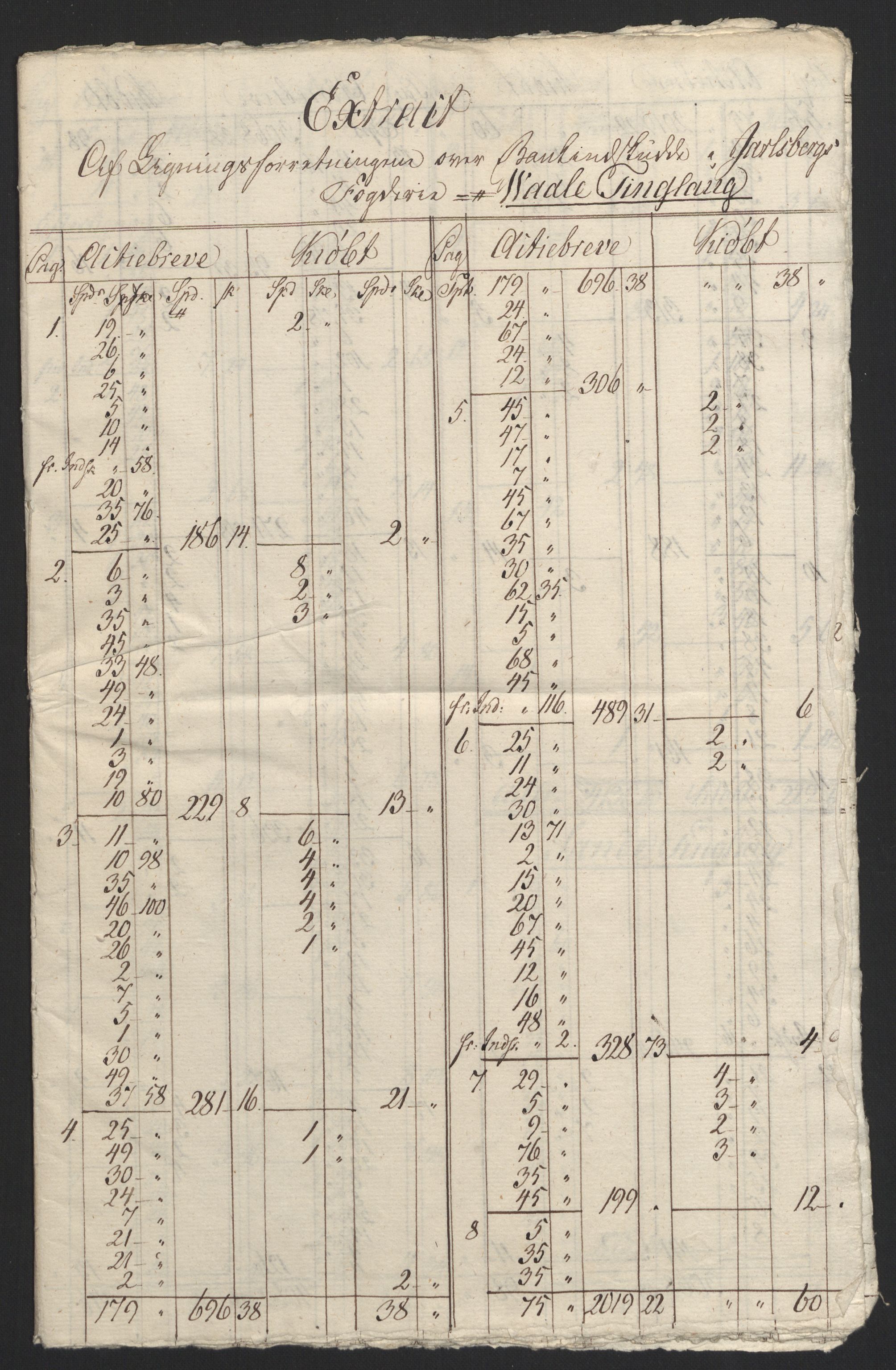 Sølvskatten 1816, NOBA/SOLVSKATTEN/A/L0022: Bind 23: Jarlsberg fogderi, 1816-1824, s. 4