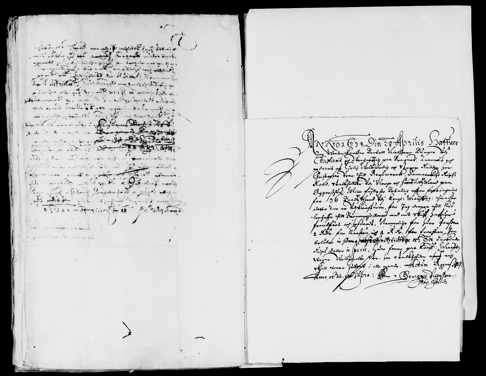 Rentekammeret inntil 1814, Reviderte regnskaper, Lensregnskaper, AV/RA-EA-5023/R/Rb/Rba/L0138: Akershus len, 1632-1639