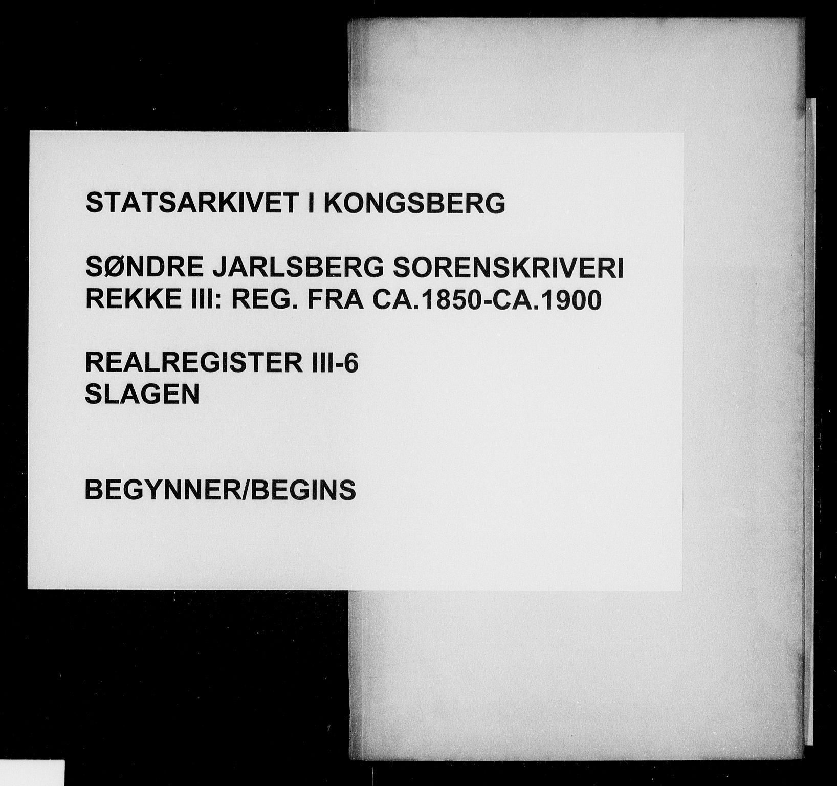 Søndre Jarlsberg sorenskriveri, SAKO/A-129/G/Gb/Gbc/L0006: Panteregister nr. III 6, 1850