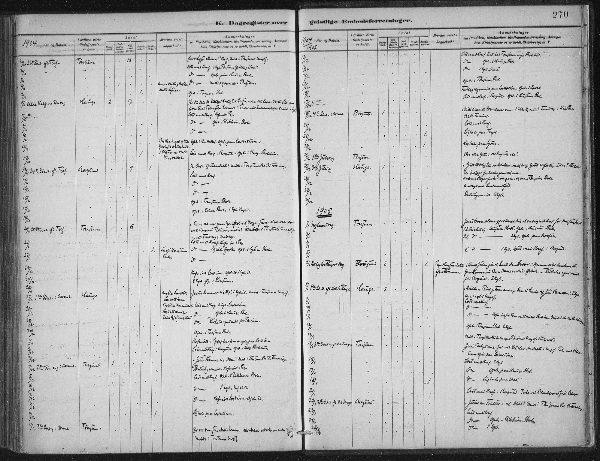 Lærdal sokneprestembete, SAB/A-81201: Ministerialbok nr. D  1, 1878-1908, s. 270