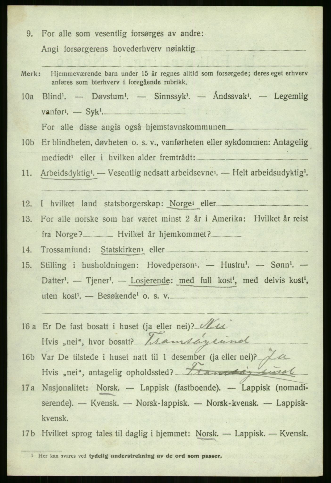 SATØ, Folketelling 1920 for 1934 Tromsøysund herred, 1920, s. 10171