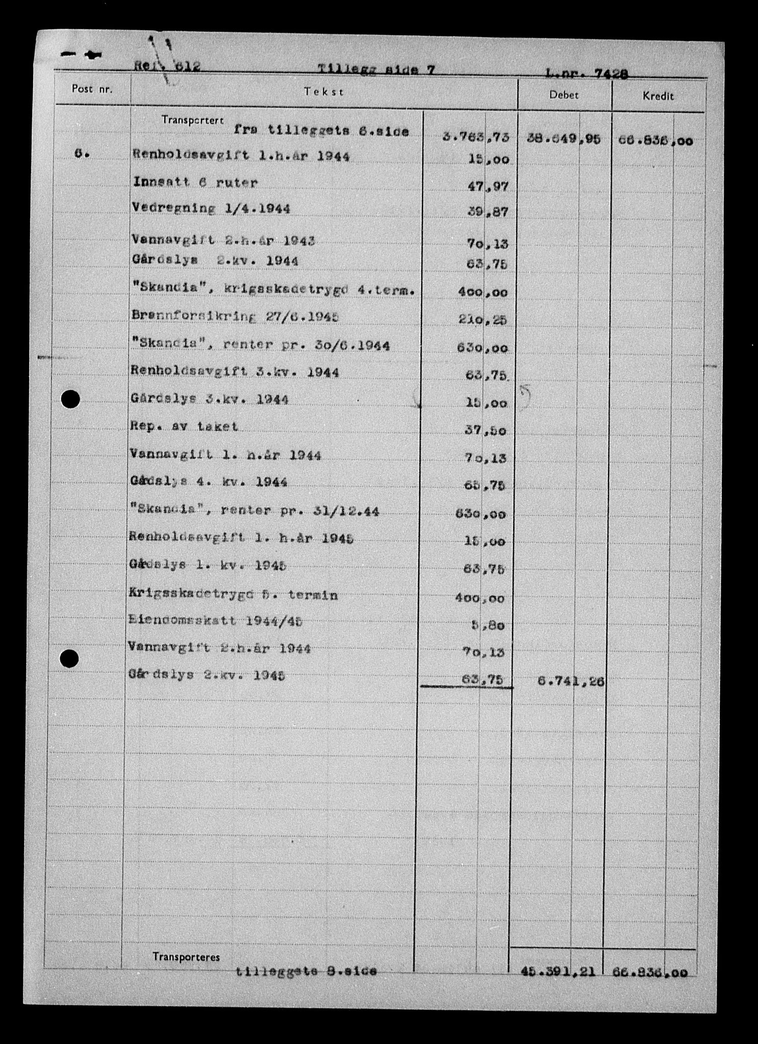 Justisdepartementet, Tilbakeføringskontoret for inndratte formuer, AV/RA-S-1564/H/Hc/Hcc/L0966: --, 1945-1947, s. 149