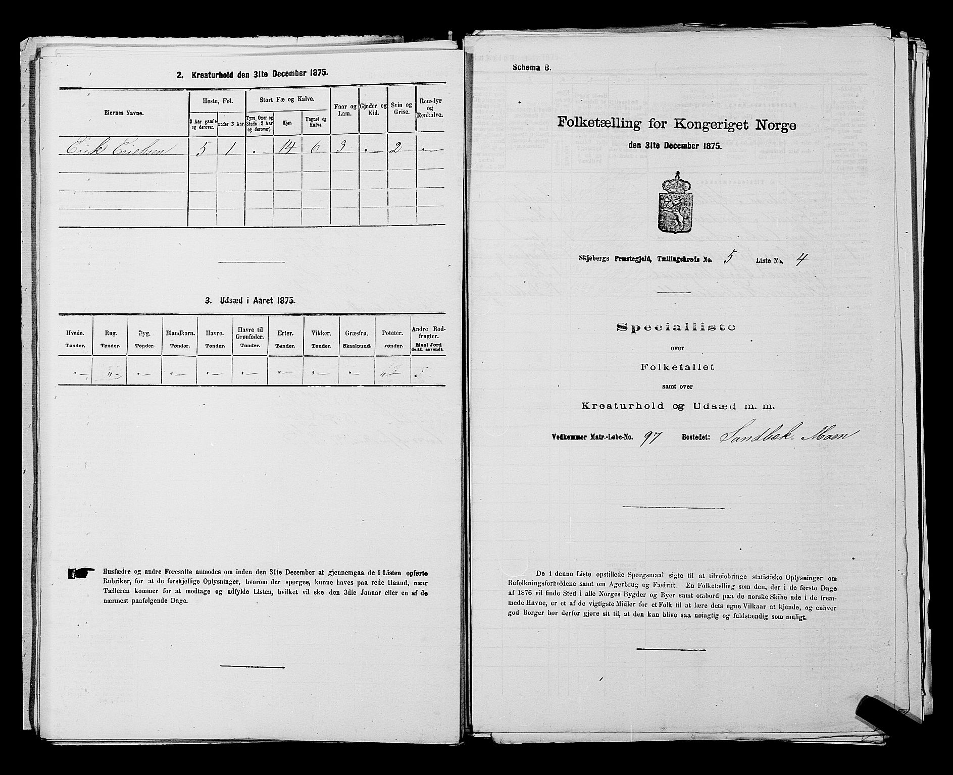 RA, Folketelling 1875 for 0115P Skjeberg prestegjeld, 1875, s. 875