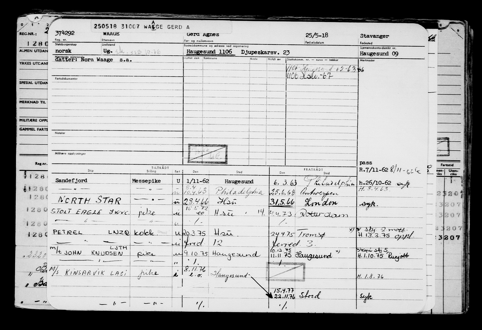 Direktoratet for sjømenn, AV/RA-S-3545/G/Gb/L0158: Hovedkort, 1918, s. 545