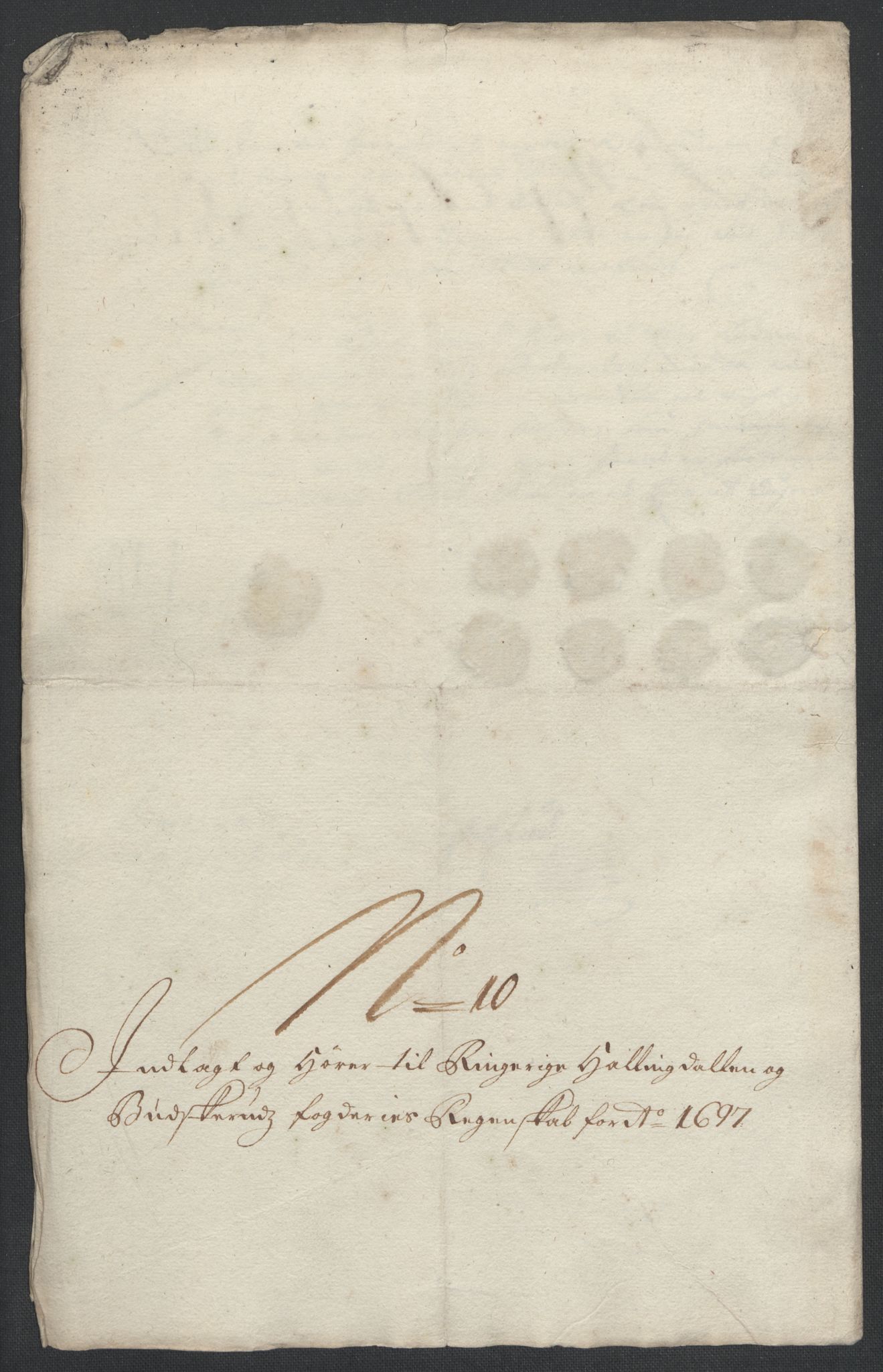 Rentekammeret inntil 1814, Reviderte regnskaper, Fogderegnskap, AV/RA-EA-4092/R22/L1454: Fogderegnskap Ringerike, Hallingdal og Buskerud, 1697, s. 325