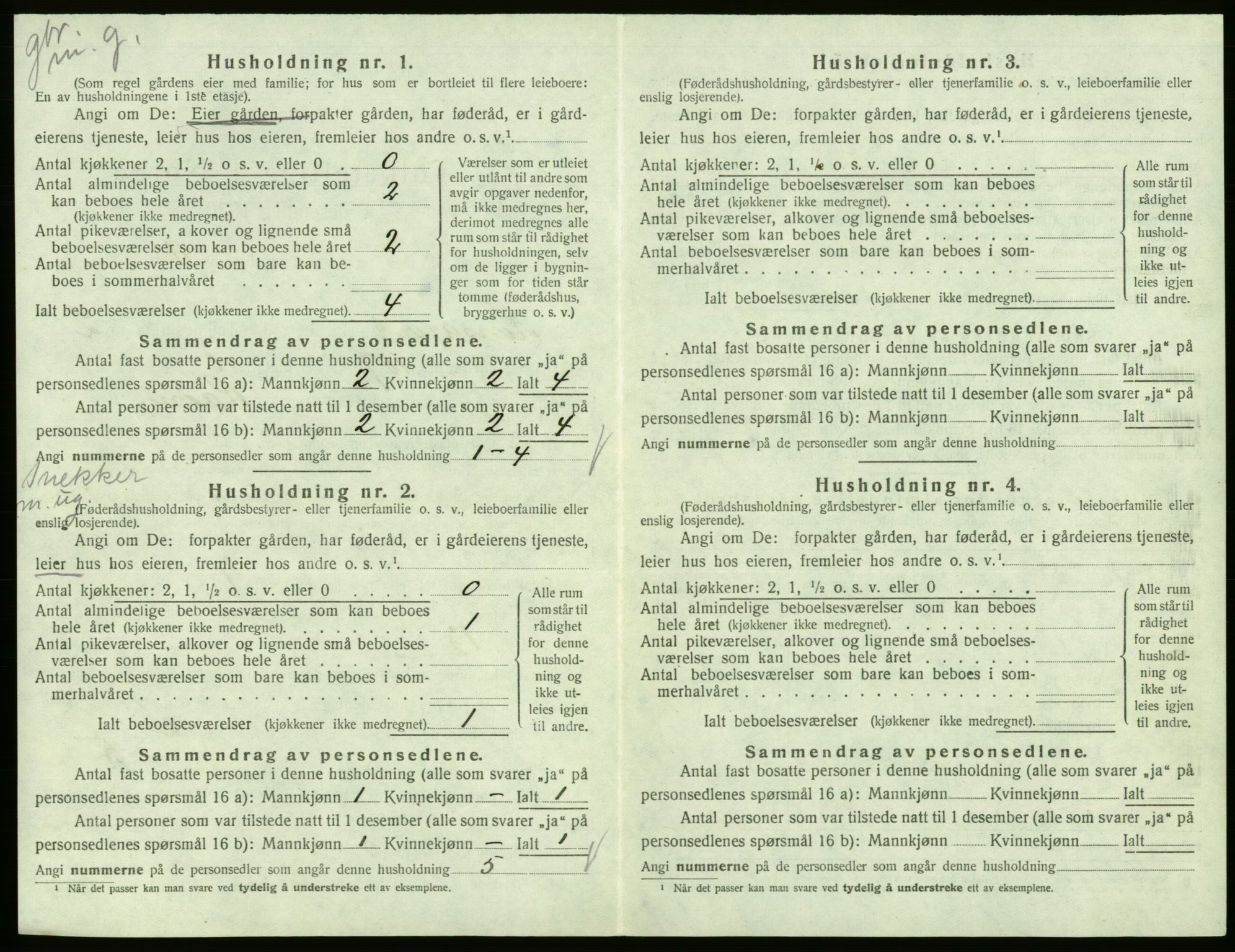 SAB, Folketelling 1920 for 1231 Kinsarvik herred, 1920, s. 141