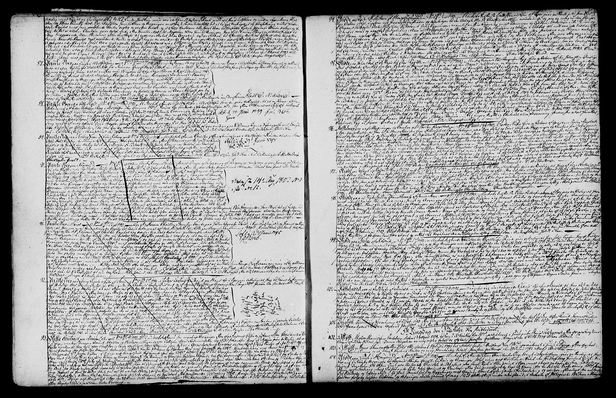 Eiker, Modum og Sigdal sorenskriveri, SAKO/A-123/G/Ga/Gaa/L0005: Pantebok nr. I 5, 1788-1800, s. 164