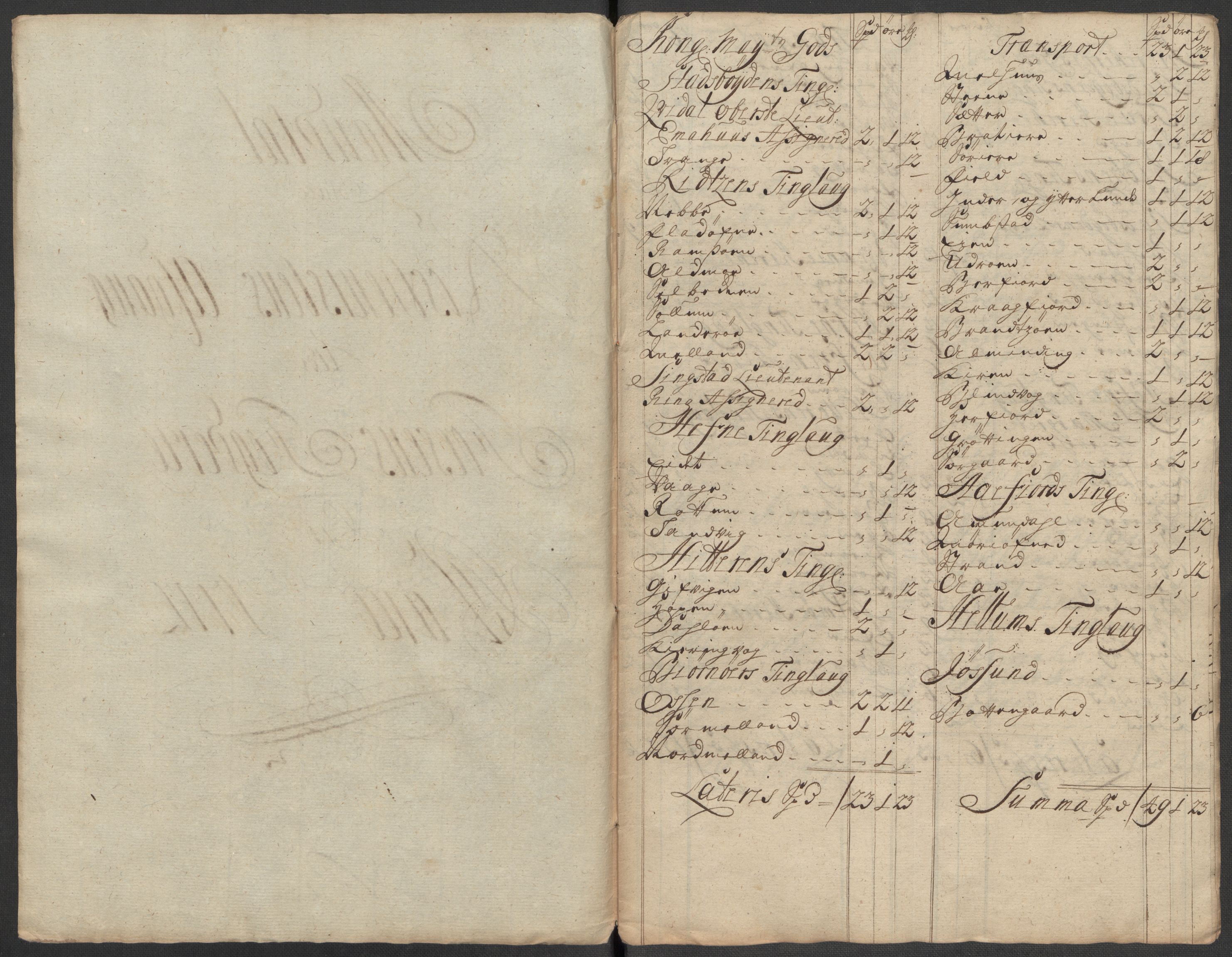 Rentekammeret inntil 1814, Reviderte regnskaper, Fogderegnskap, RA/EA-4092/R57/L3861: Fogderegnskap Fosen, 1712-1713, s. 55