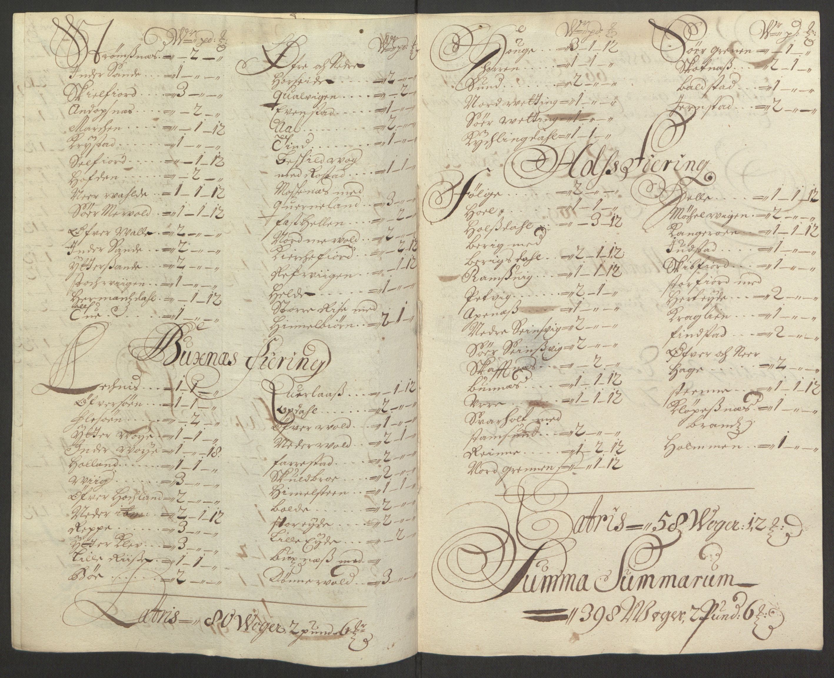 Rentekammeret inntil 1814, Reviderte regnskaper, Fogderegnskap, AV/RA-EA-4092/R67/L4675: Fogderegnskap Vesterålen, Andenes og Lofoten, 1691-1693, s. 267