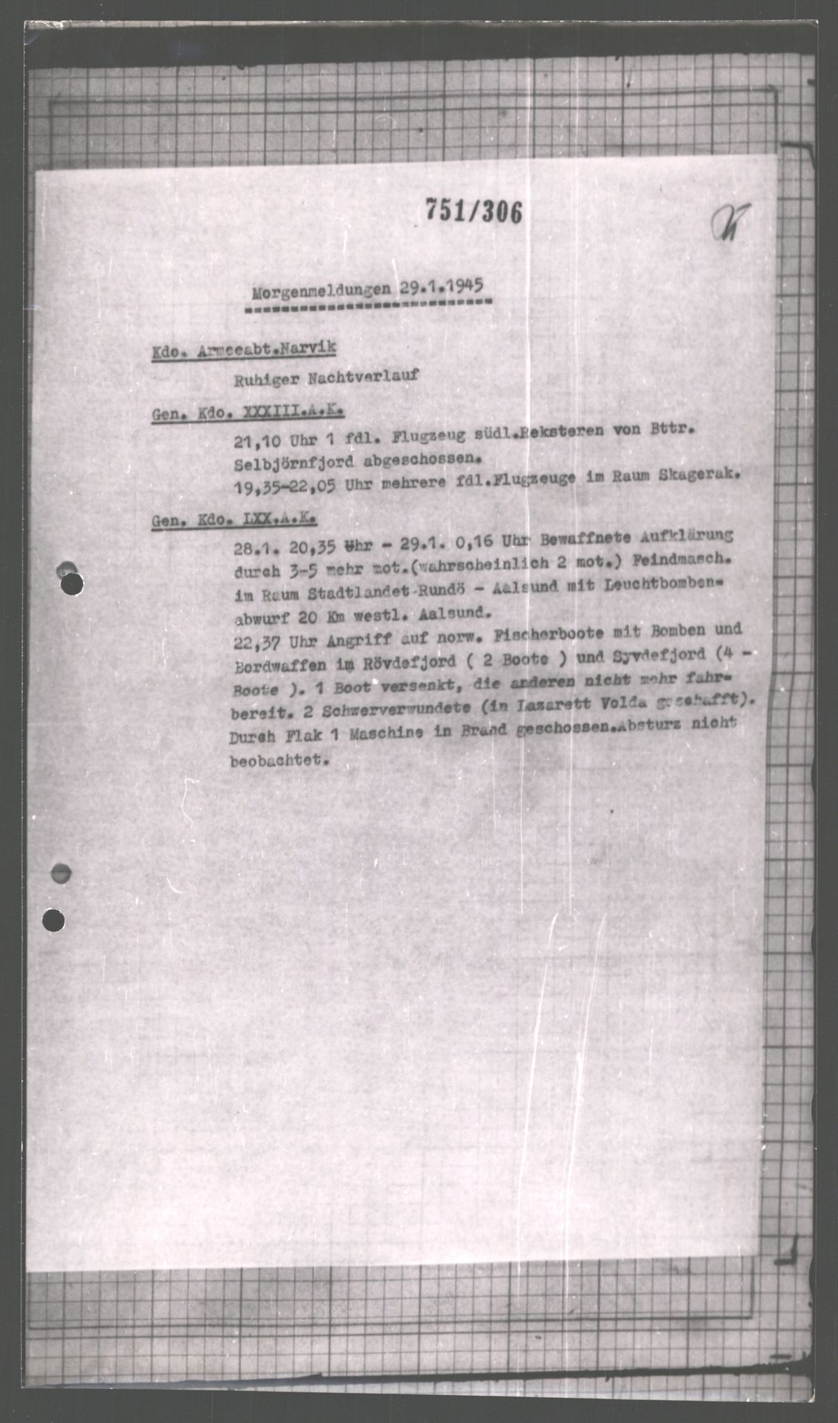 Forsvarets Overkommando. 2 kontor. Arkiv 11.4. Spredte tyske arkivsaker, AV/RA-RAFA-7031/D/Dar/Dara/L0002: Krigsdagbøker for 20. Gebirgs-Armee-Oberkommando (AOK 20), 1945, s. 340