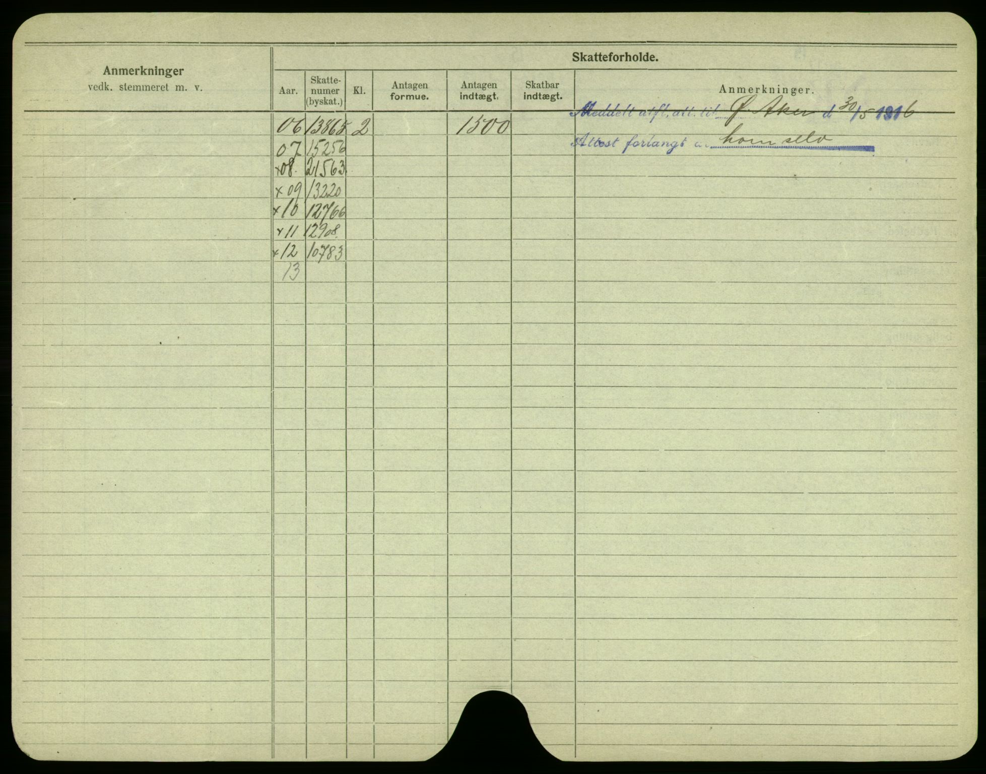 Oslo folkeregister, Registerkort, SAO/A-11715/F/Fa/Fac/L0005: Menn, 1906-1914, s. 251b