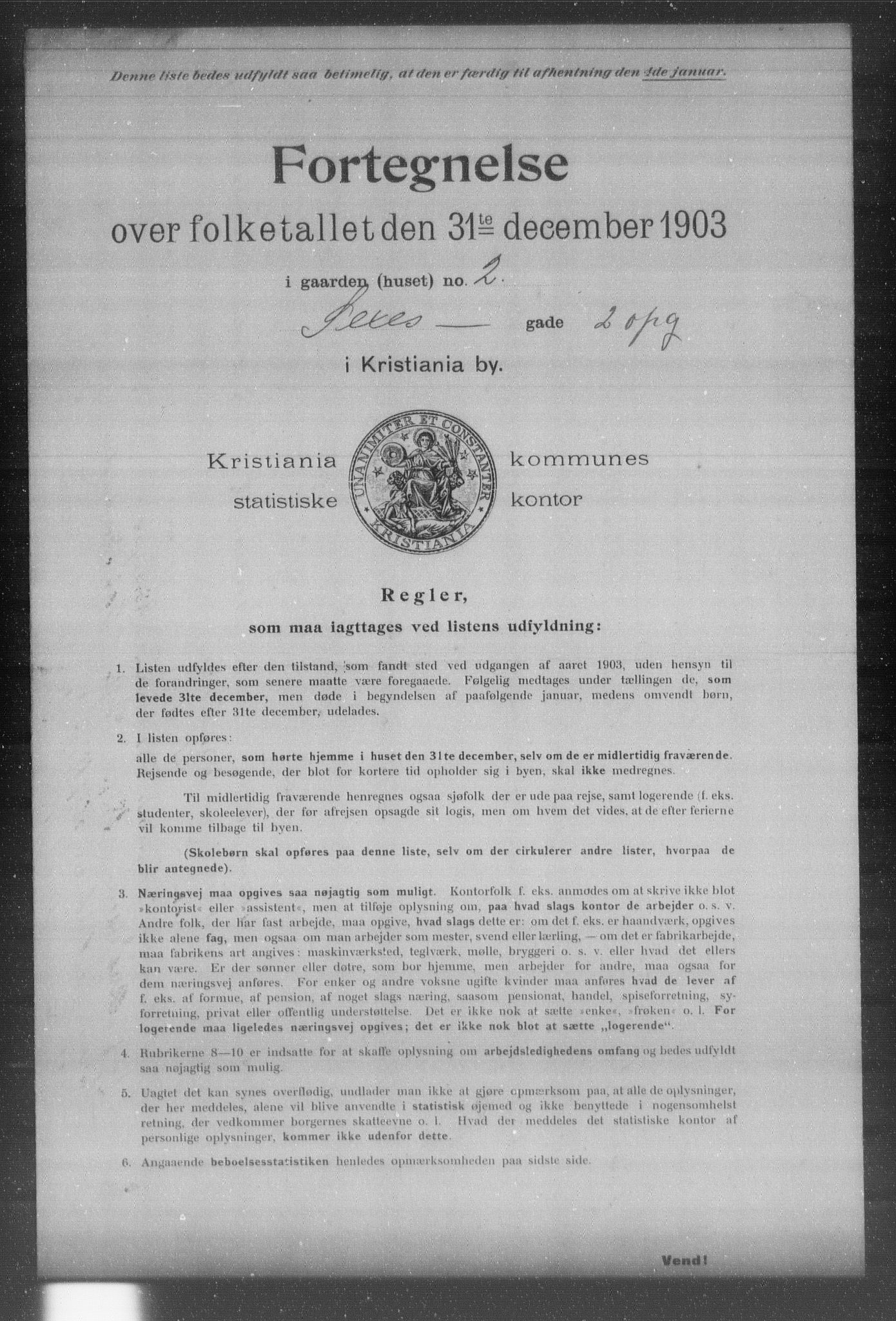 OBA, Kommunal folketelling 31.12.1903 for Kristiania kjøpstad, 1903, s. 18111