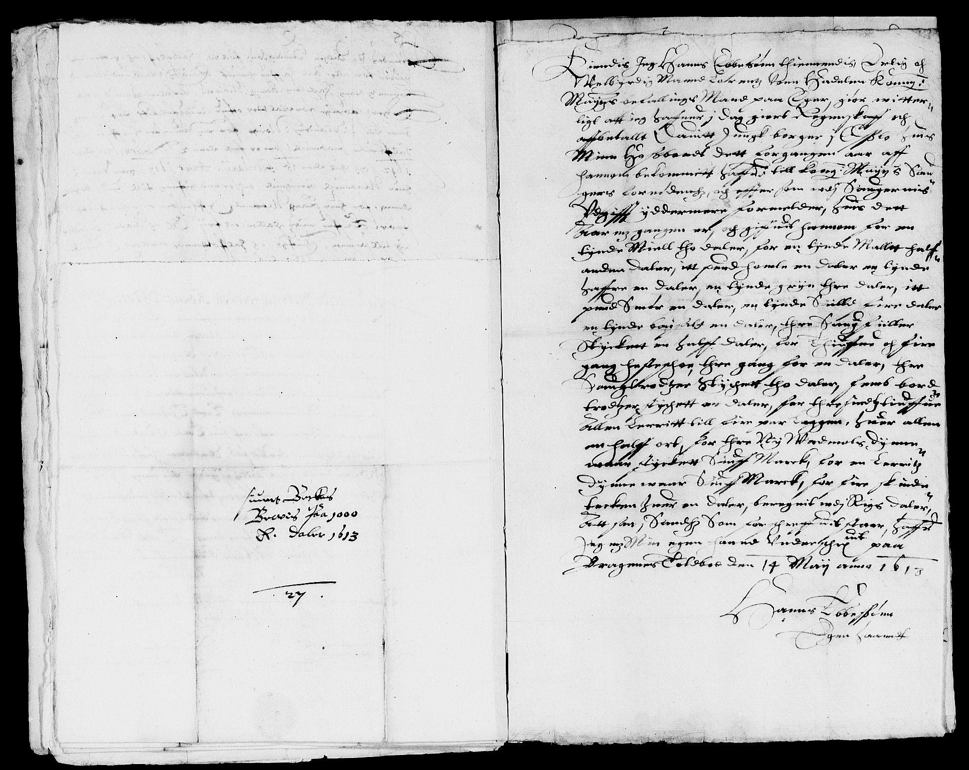 Rentekammeret inntil 1814, Reviderte regnskaper, Lensregnskaper, AV/RA-EA-5023/R/Rb/Rbm/L0001: Eiker len, 1607-1618