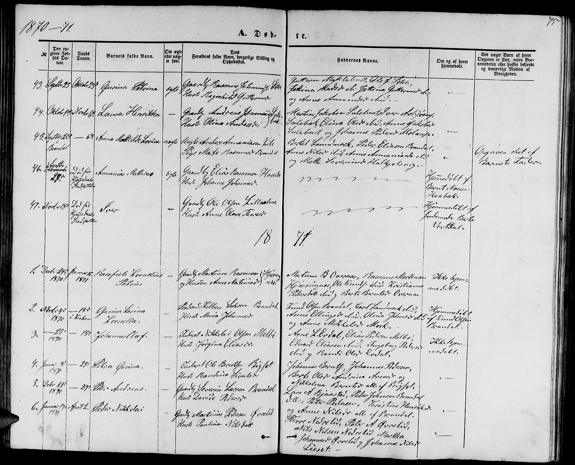 Ministerialprotokoller, klokkerbøker og fødselsregistre - Møre og Romsdal, AV/SAT-A-1454/510/L0124: Klokkerbok nr. 510C01, 1854-1877, s. 75