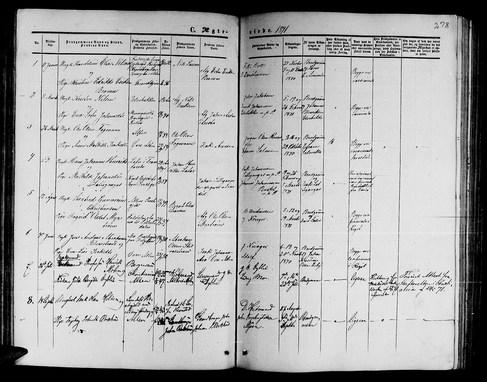 Alta sokneprestkontor, AV/SATØ-S-1338/H/Hb/L0001.klokk: Klokkerbok nr. 1, 1858-1878, s. 277-278