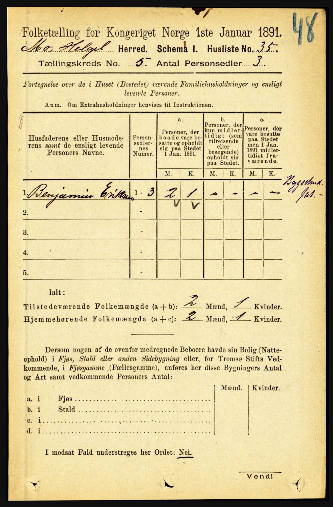 RA, Folketelling 1891 for 1833 Mo herred, 1891, s. 1908