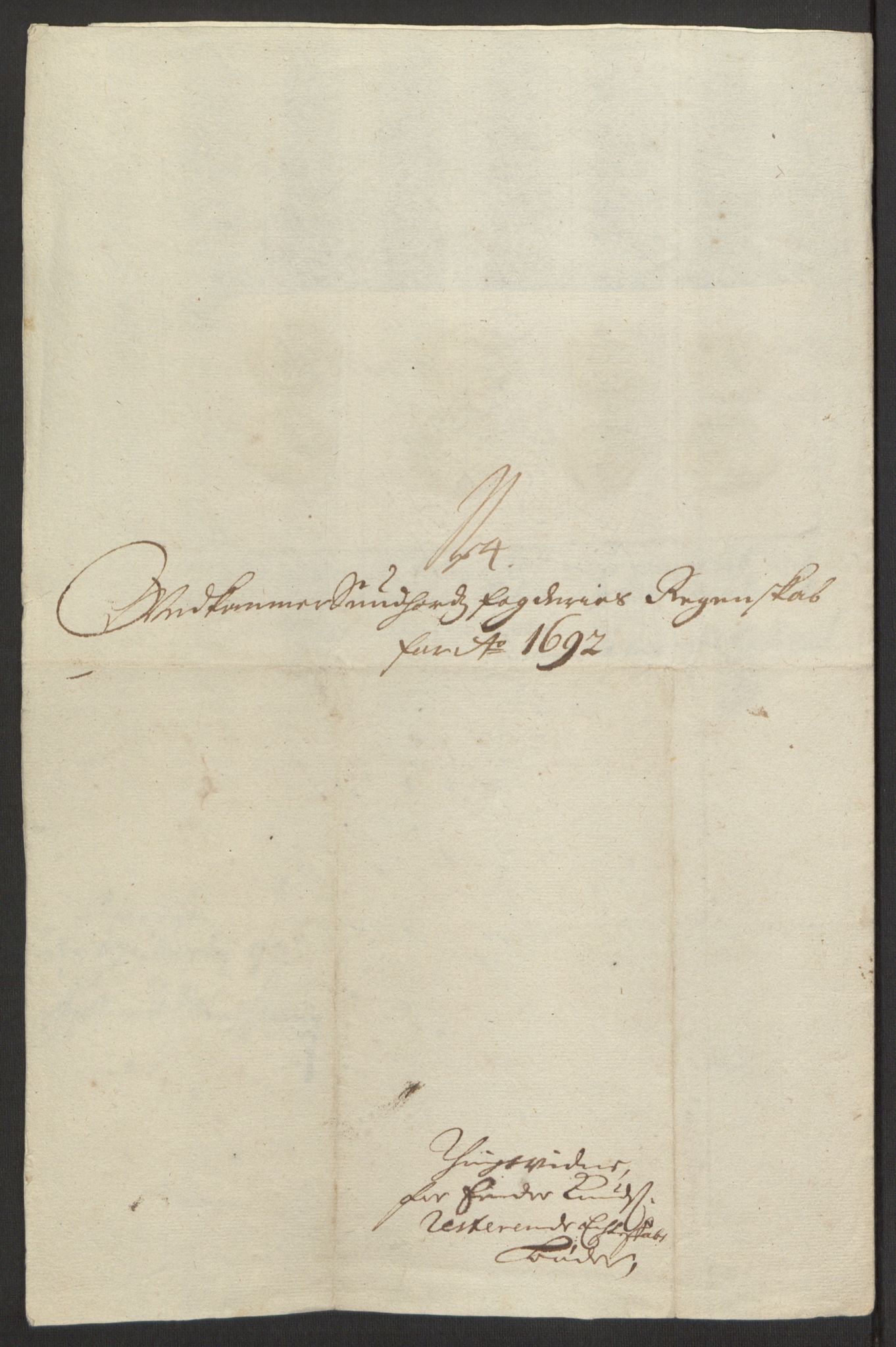 Rentekammeret inntil 1814, Reviderte regnskaper, Fogderegnskap, AV/RA-EA-4092/R48/L2973: Fogderegnskap Sunnhordland og Hardanger, 1691-1692, s. 448