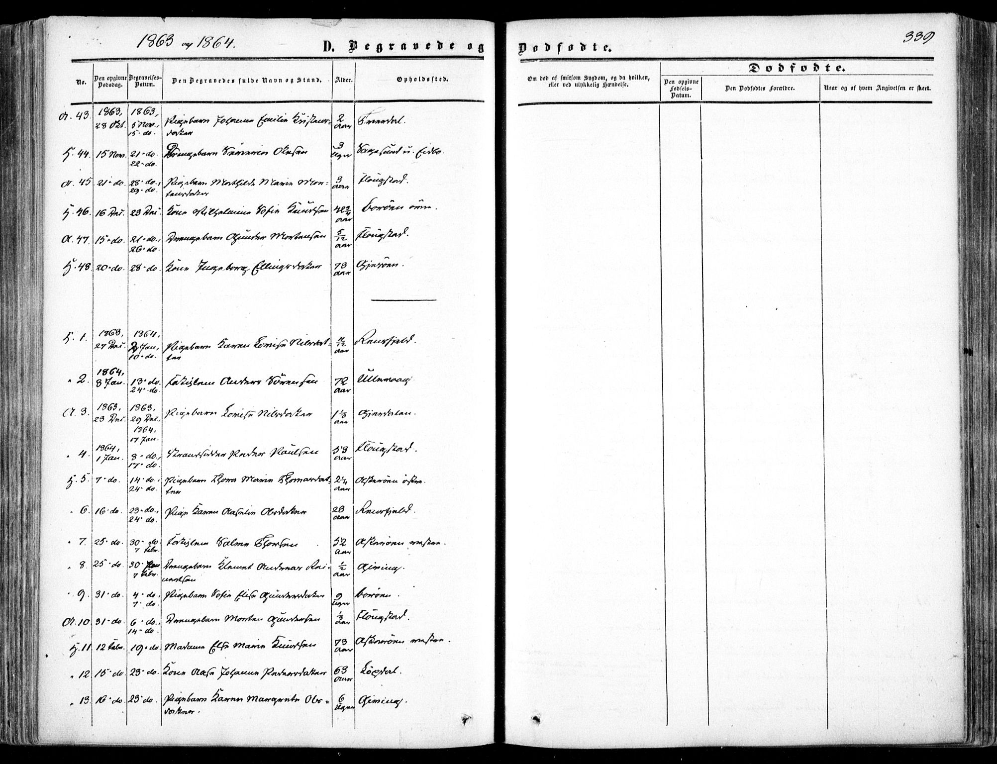 Dypvåg sokneprestkontor, AV/SAK-1111-0007/F/Fa/Faa/L0006: Ministerialbok nr. A 6, 1855-1872, s. 339