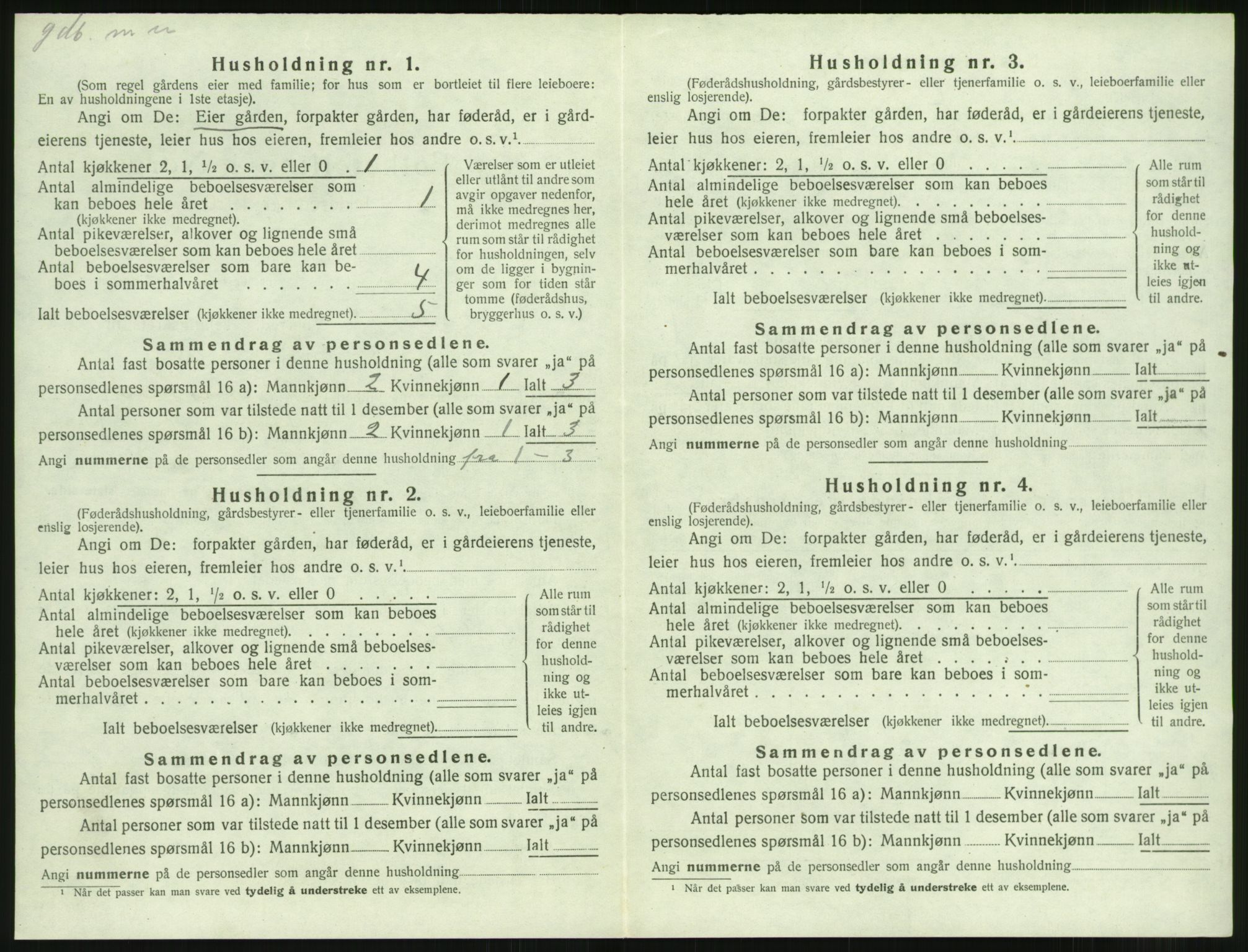 SAST, Folketelling 1920 for 1121 Time herred, 1920, s. 464