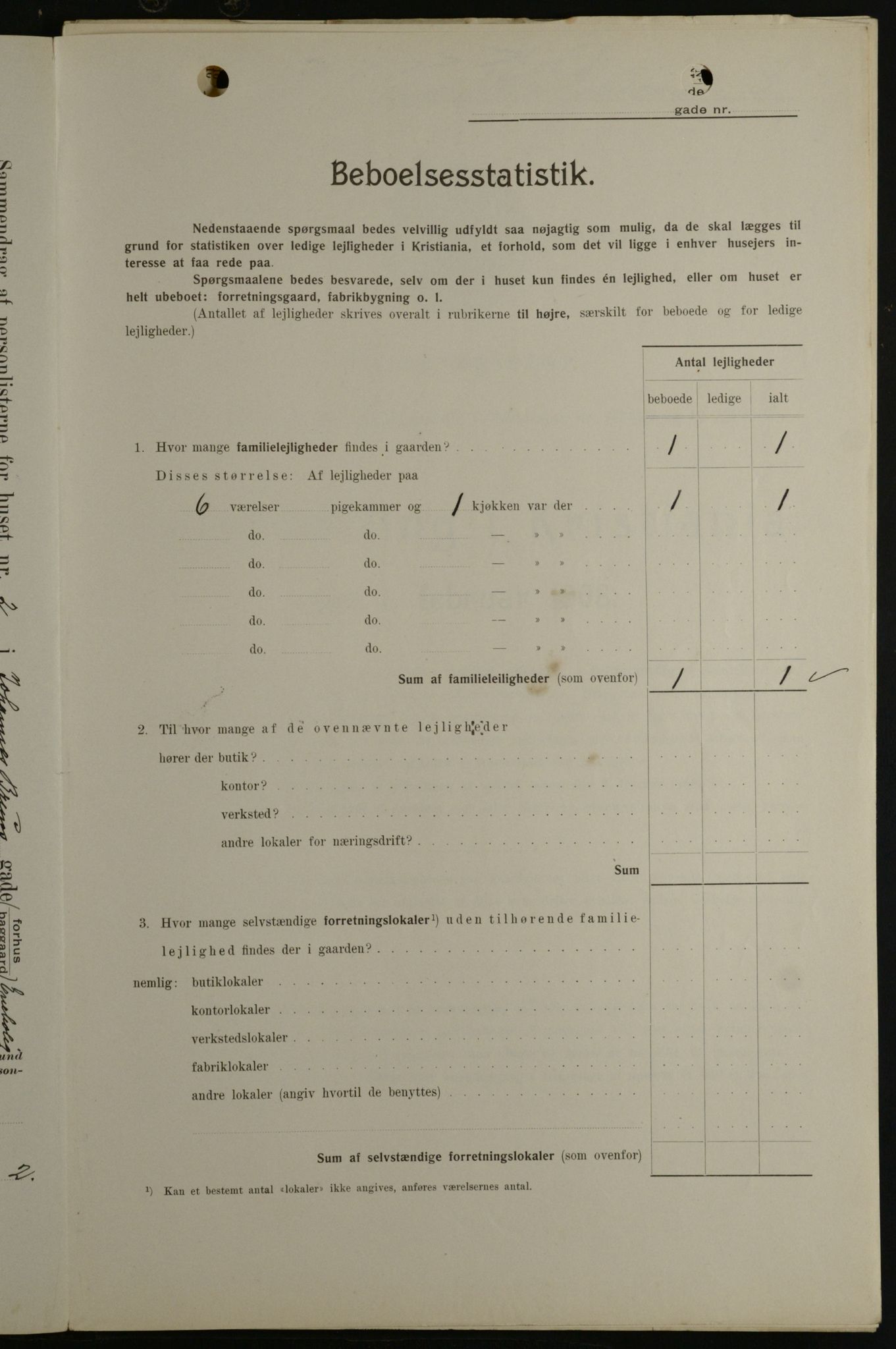 OBA, Kommunal folketelling 1.2.1908 for Kristiania kjøpstad, 1908, s. 42026