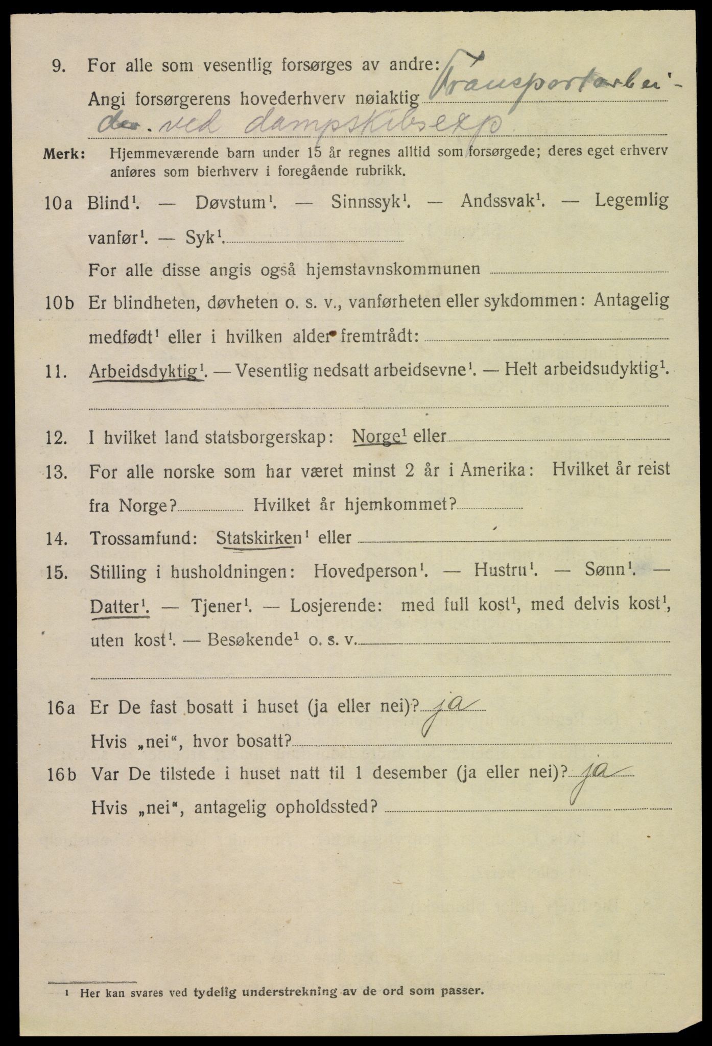 SAK, Folketelling 1920 for 1002 Mandal ladested, 1920, s. 4114