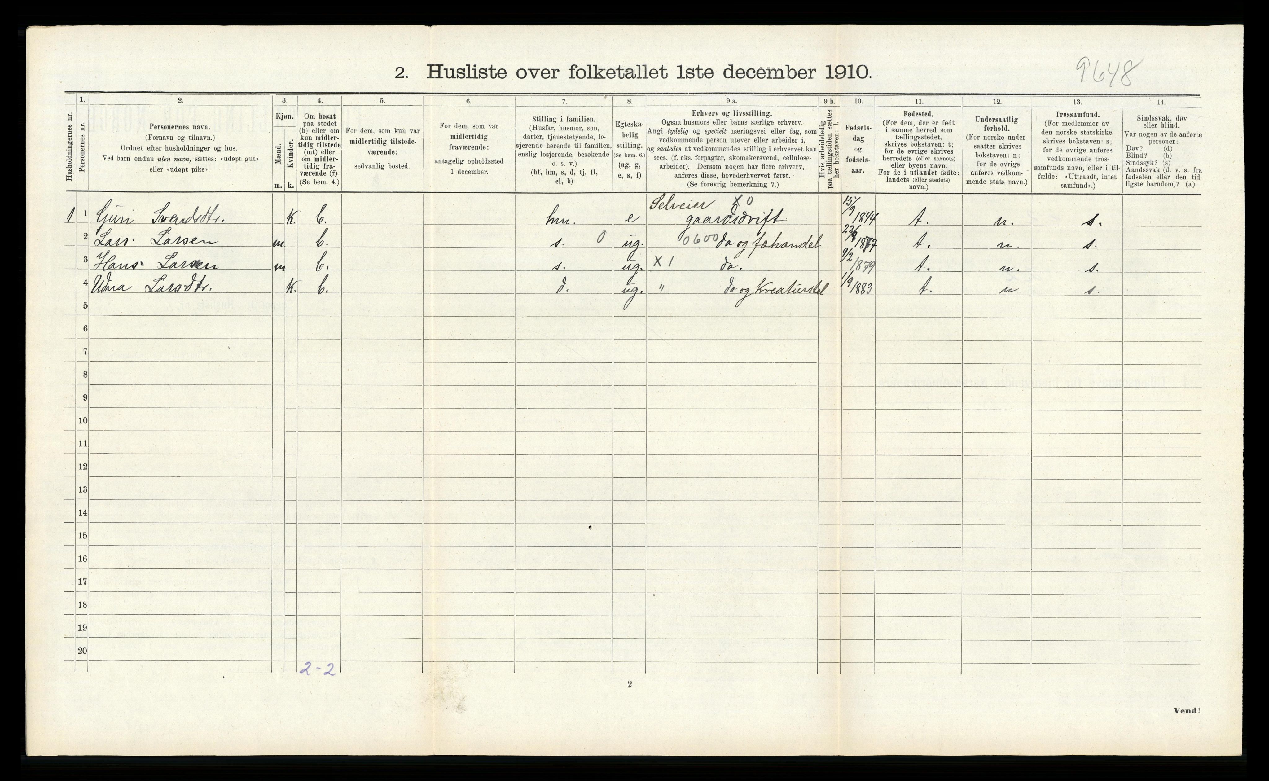 RA, Folketelling 1910 for 1212 Skånevik herred, 1910, s. 456