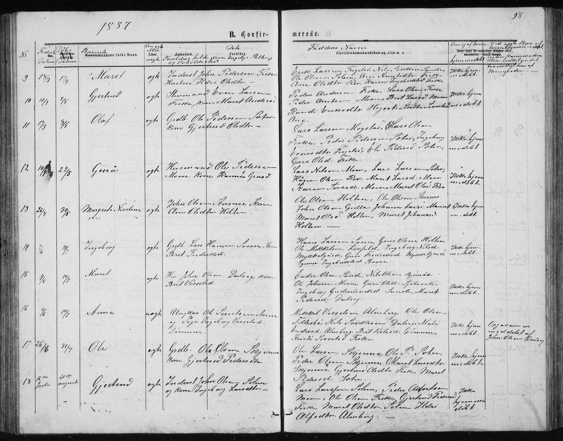 Ministerialprotokoller, klokkerbøker og fødselsregistre - Møre og Romsdal, AV/SAT-A-1454/597/L1064: Klokkerbok nr. 597C01, 1866-1898, s. 98