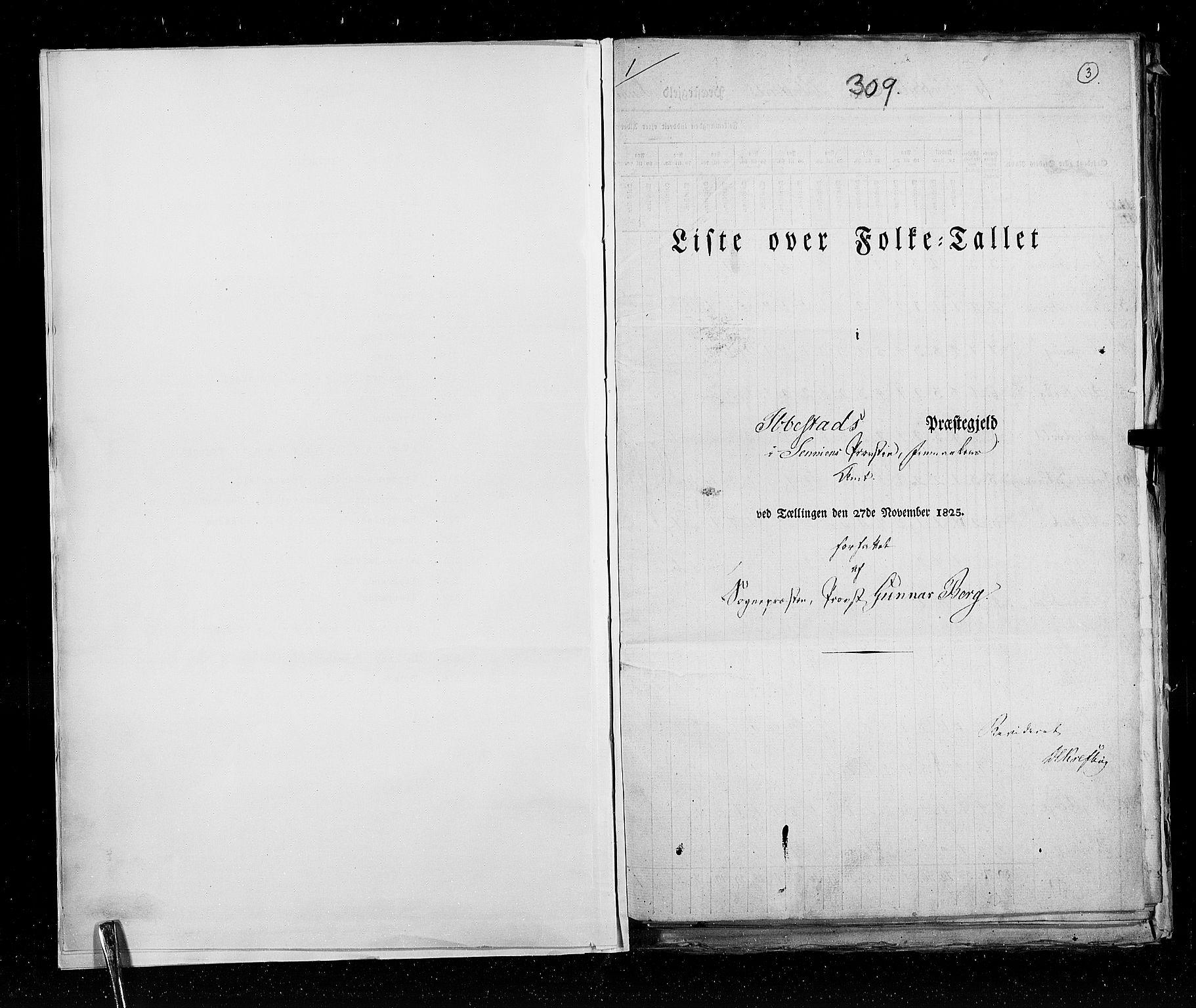 RA, Folketellingen 1825, bind 19: Finnmarken amt, 1825, s. 3