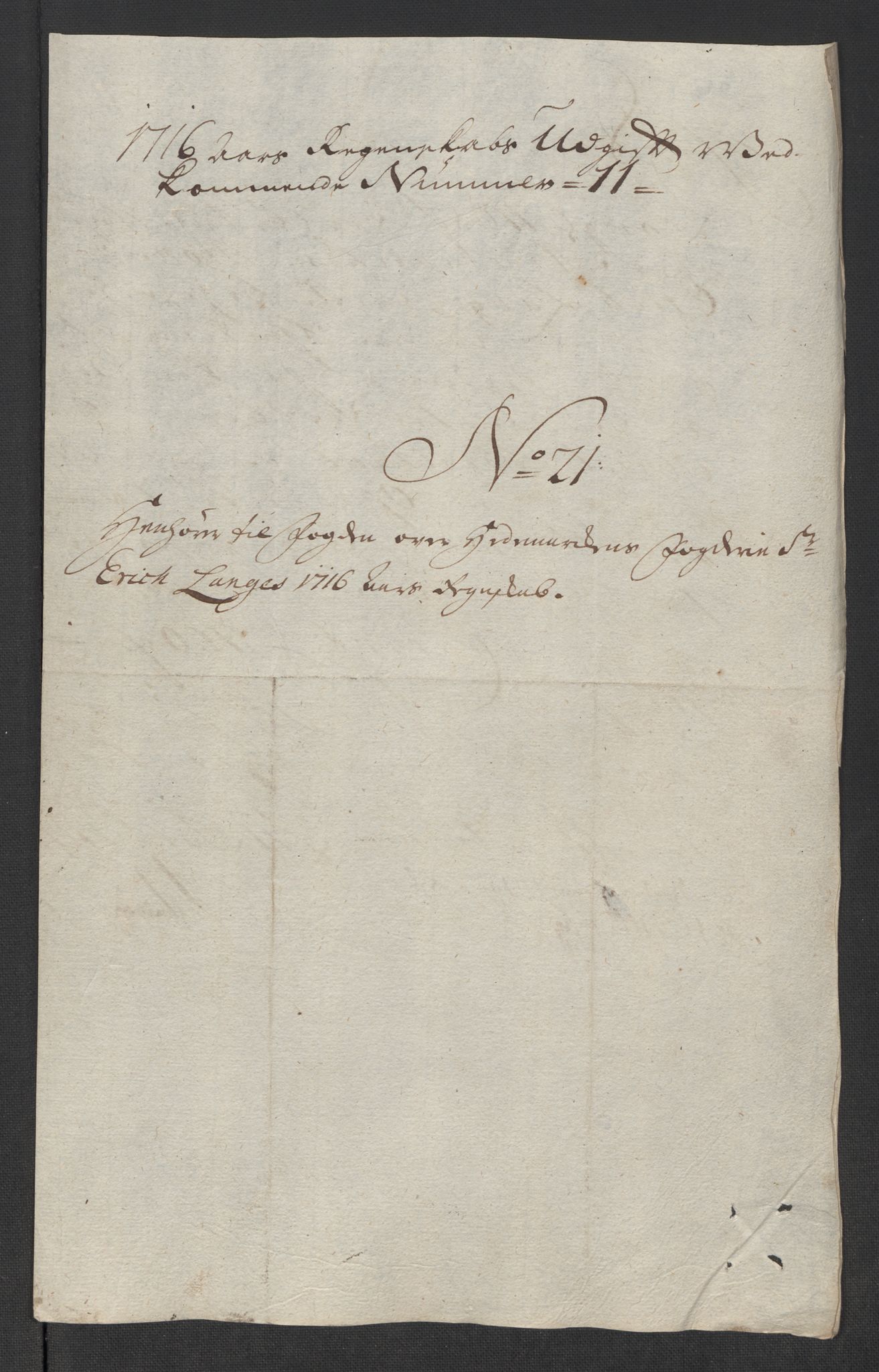 Rentekammeret inntil 1814, Reviderte regnskaper, Fogderegnskap, AV/RA-EA-4092/R16/L1055: Fogderegnskap Hedmark, 1716, s. 392