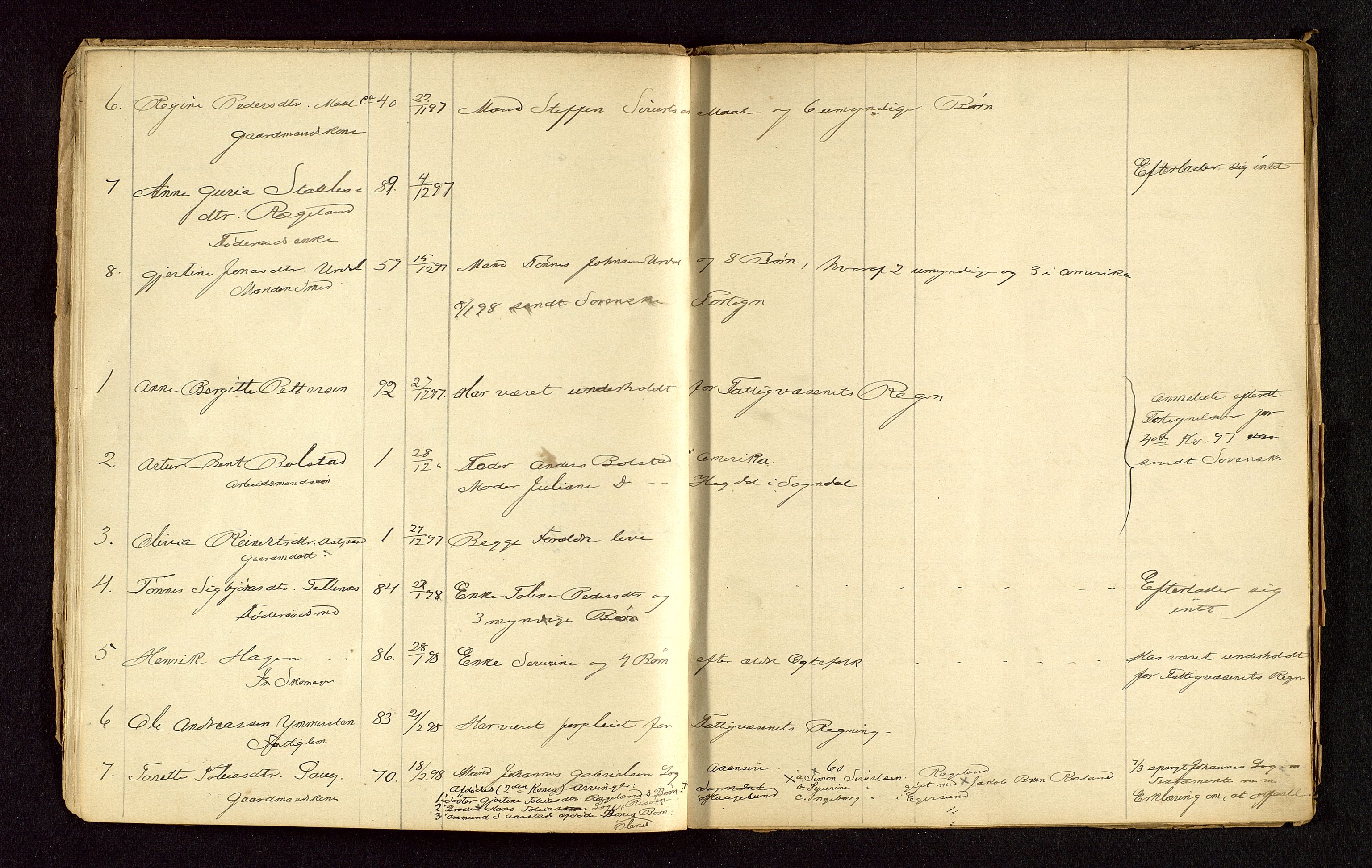 Sokndal lensmannskontor, AV/SAST-A-100417/Gga/L0001: Dødslister, 1889-1923