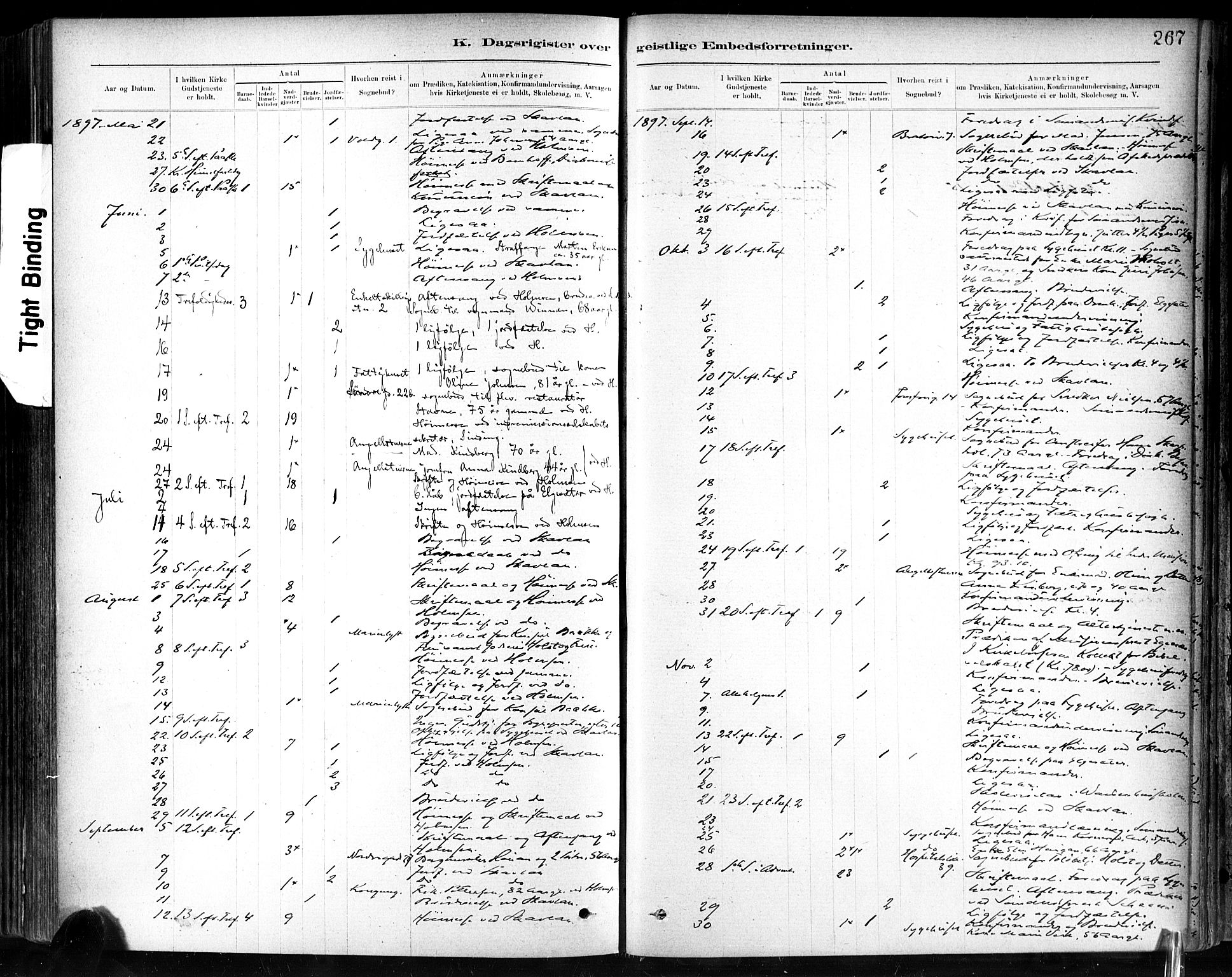 Ministerialprotokoller, klokkerbøker og fødselsregistre - Sør-Trøndelag, AV/SAT-A-1456/602/L0120: Ministerialbok nr. 602A18, 1880-1913, s. 267