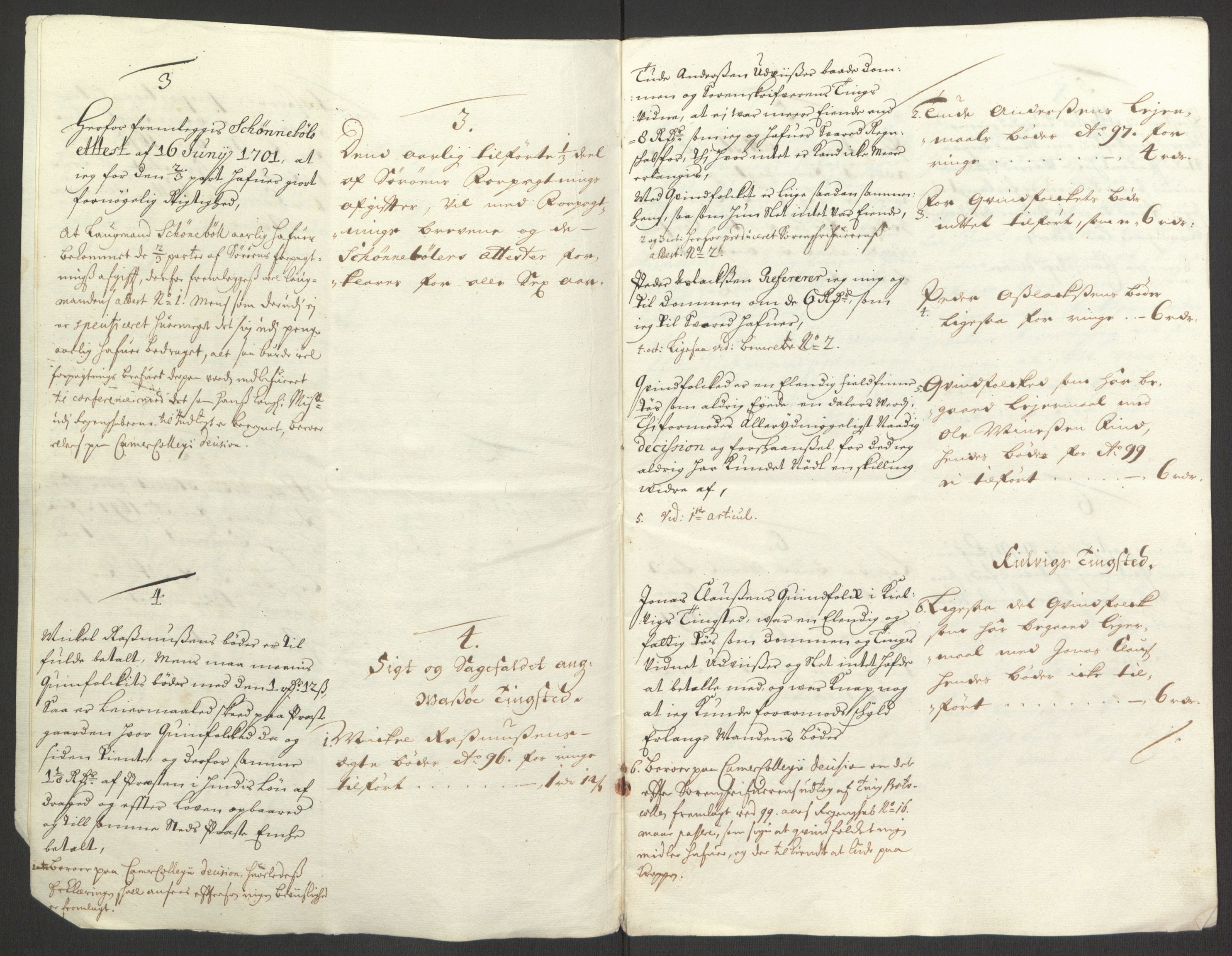 Rentekammeret inntil 1814, Reviderte regnskaper, Fogderegnskap, AV/RA-EA-4092/R69/L4851: Fogderegnskap Finnmark/Vardøhus, 1691-1700, s. 487