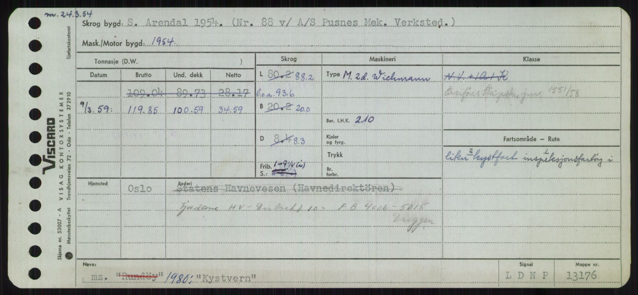 Sjøfartsdirektoratet med forløpere, Skipsmålingen, AV/RA-S-1627/H/Ha/L0003/0002: Fartøy, Hilm-Mar / Fartøy, Kom-Mar, s. 197