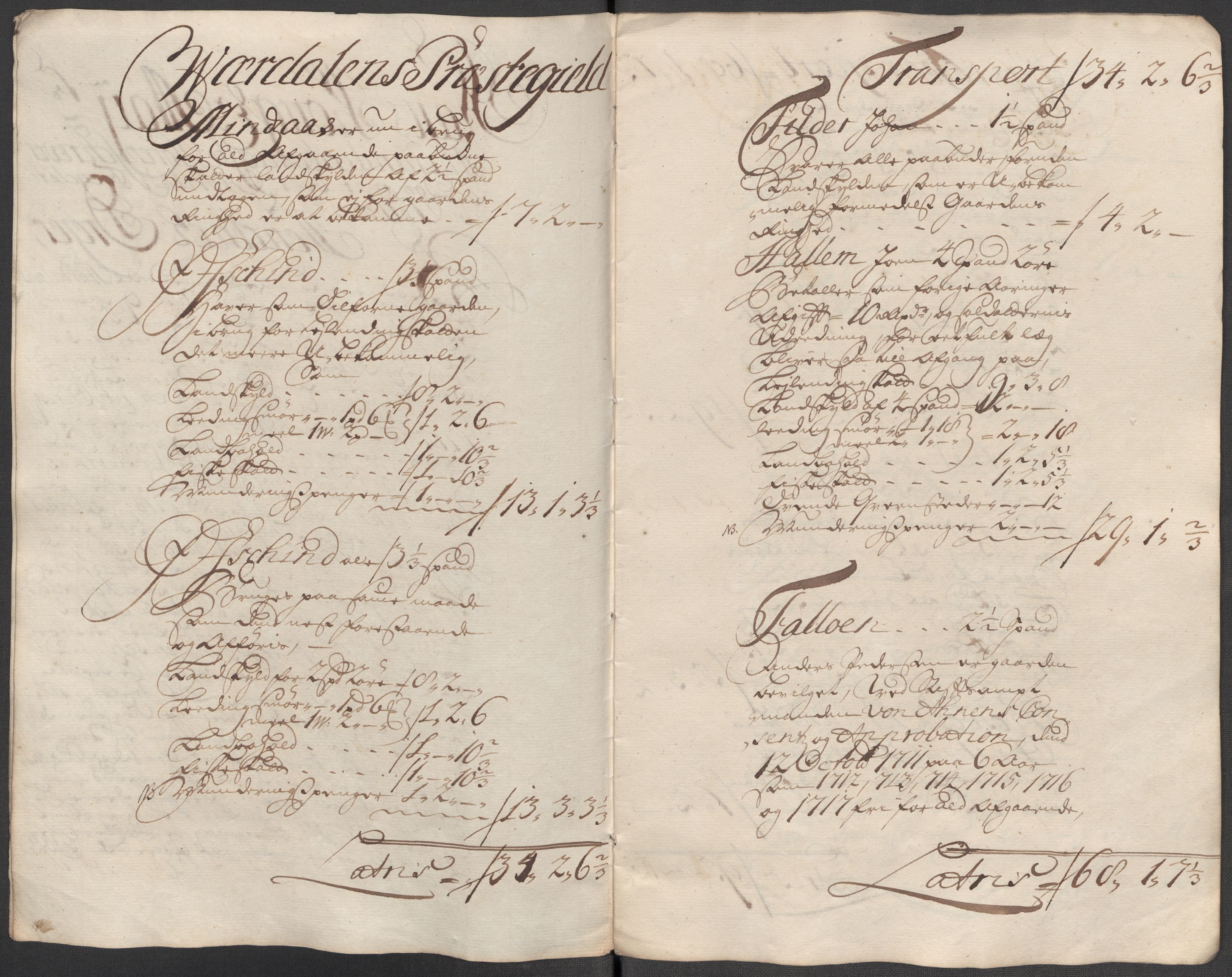 Rentekammeret inntil 1814, Reviderte regnskaper, Fogderegnskap, RA/EA-4092/R62/L4207: Fogderegnskap Stjørdal og Verdal, 1717, s. 299