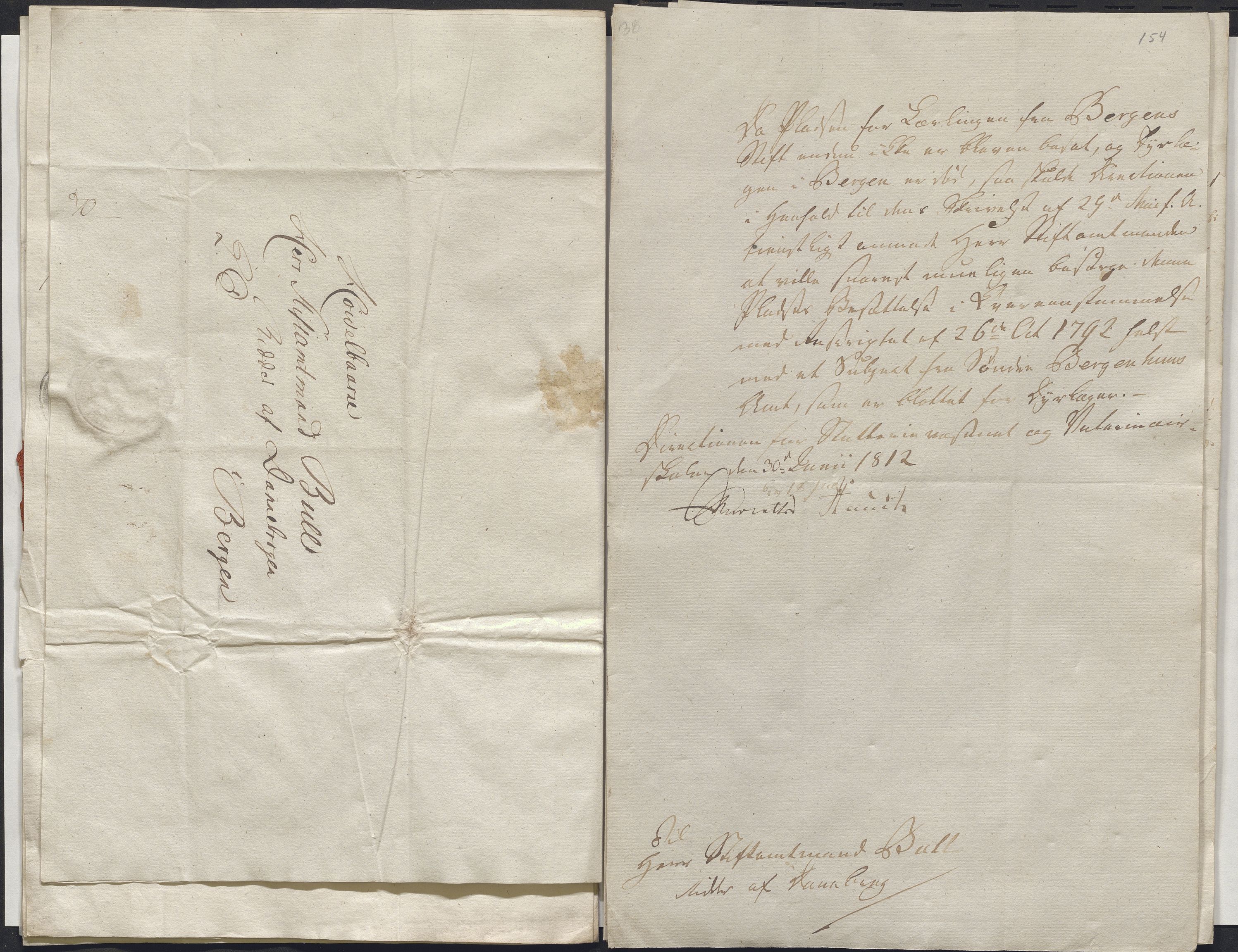 Stiftamtmannen i Bergen, AV/SAB-A-100006/E/Ea/0164 / Lnr. 552 - Direksjonen for Stutterivesenet og Veterinærskolen, 1799-1813, s. 46