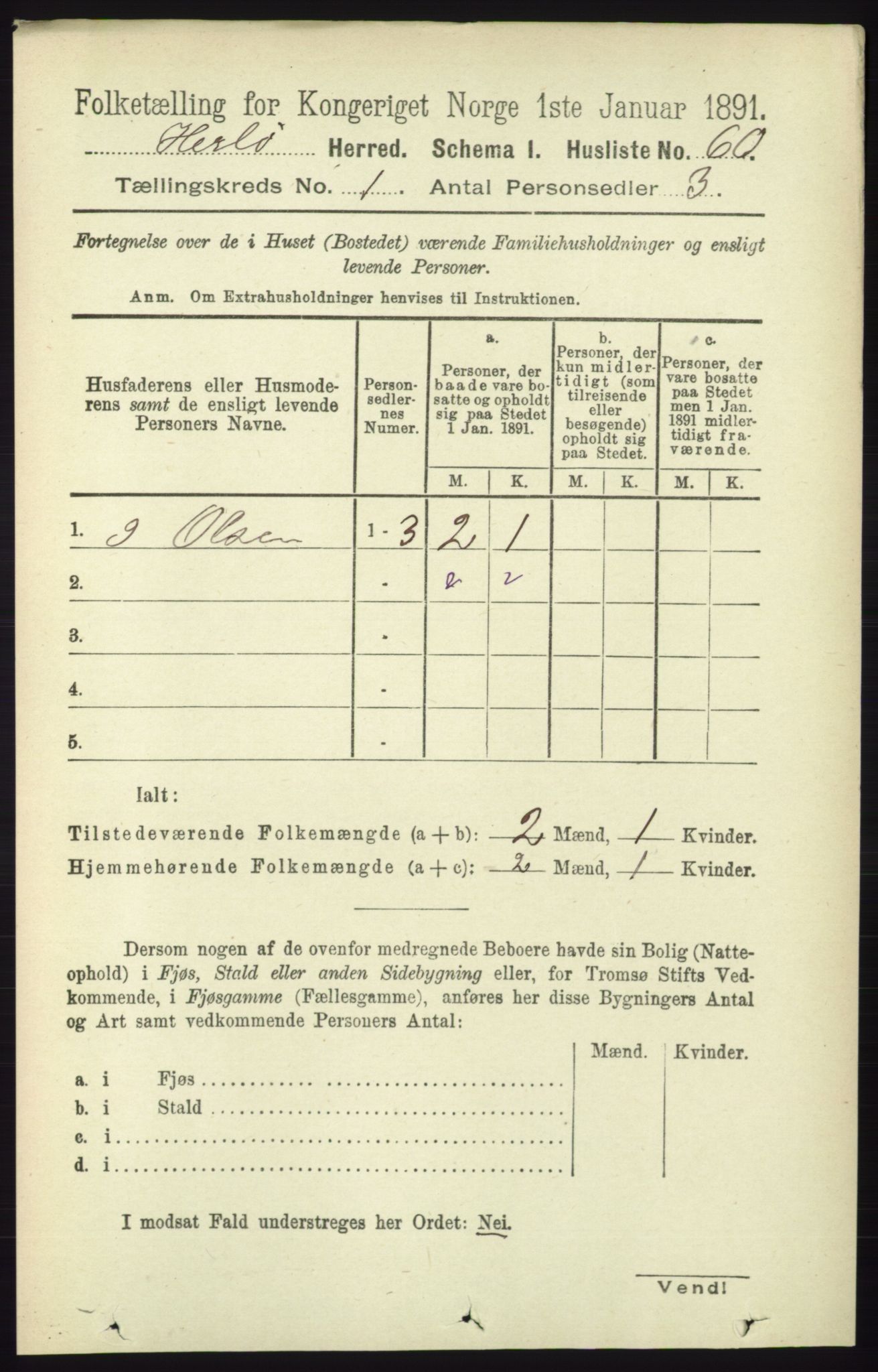 RA, Folketelling 1891 for 1258 Herdla herred, 1891, s. 82