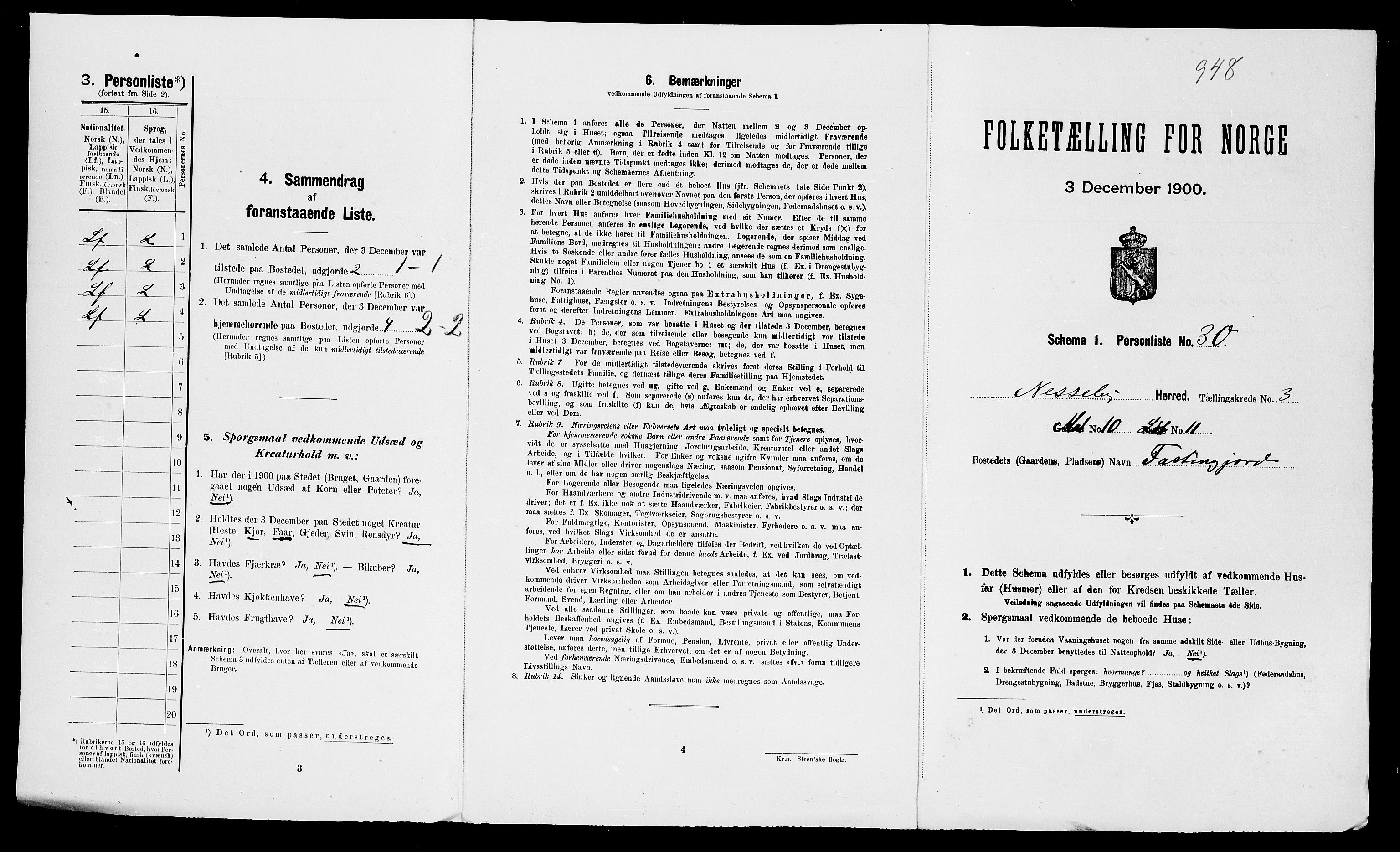 SATØ, Folketelling 1900 for 2027 Nesseby herred, 1900, s. 264