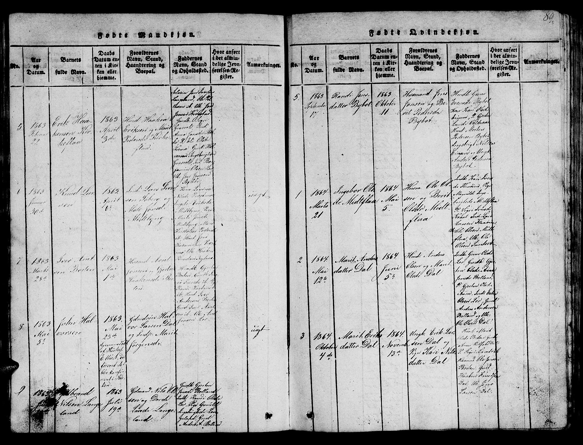 Ministerialprotokoller, klokkerbøker og fødselsregistre - Sør-Trøndelag, AV/SAT-A-1456/693/L1121: Klokkerbok nr. 693C02, 1816-1869, s. 89